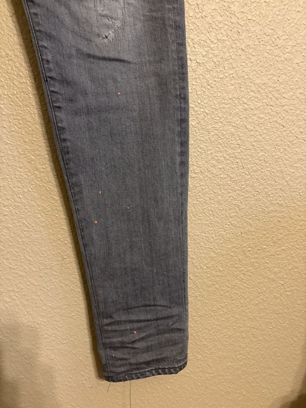 John Elliott John Elliott The Cast 2 Slim Graphite Repaired Jeans Size US 34 / EU 50 - 15 Thumbnail