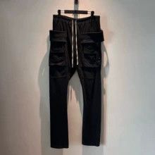 Rick Owens Rickowens DRKSHDW Double-Ring Cotton Drawstring Trousers Size US 30 / EU 46 - 1 Thumbnail