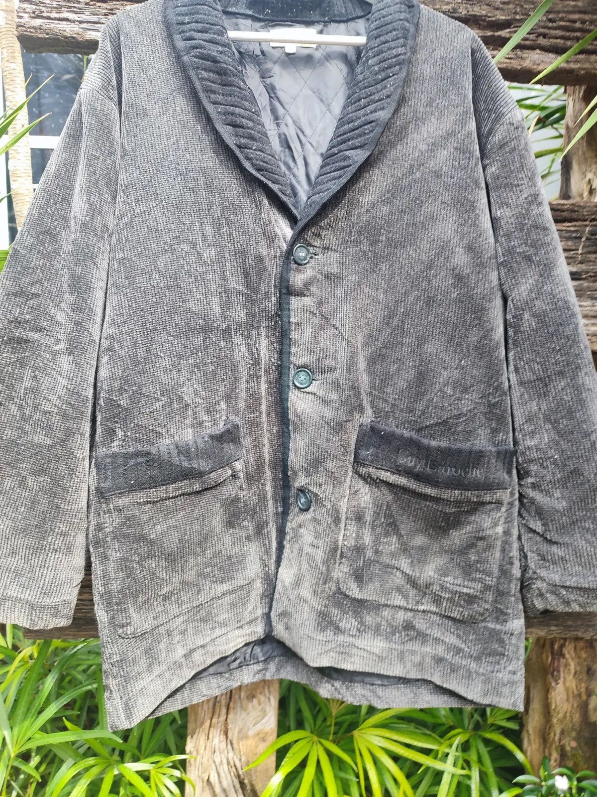 Guy Laroche Vintage Guy Laroche Lounge Jacket – Corduroy Shawl Collar Size US M / EU 48-50 / 2 - 3 Thumbnail