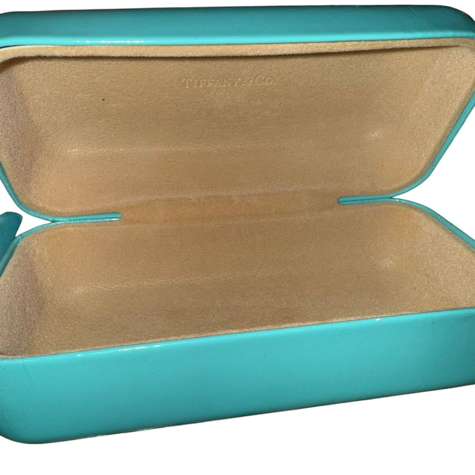 Tiffany & Co. Tiffany & Co. Turquoise Blue Hard Clam Shell Case and Cloth Size ONE SIZE - 7 Thumbnail