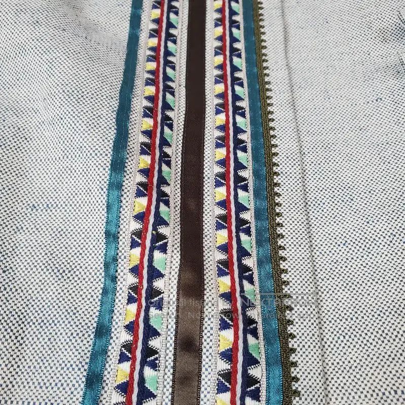 Burberry Burberry Summer Light Blue Embroidered Skirt. Size 23" - 7 Thumbnail