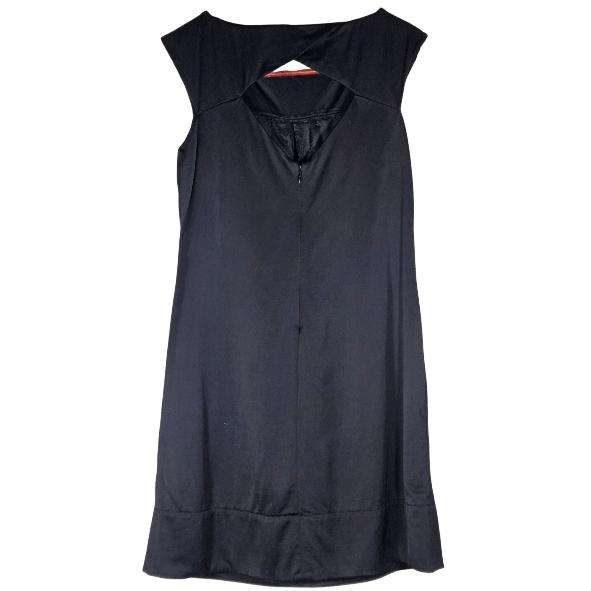 Banana Republic VTG Banana Republic Black 8 Mini Dress Viscose Wool Blend LB Size M / US 6-8 / IT 42-44 - 3 Thumbnail