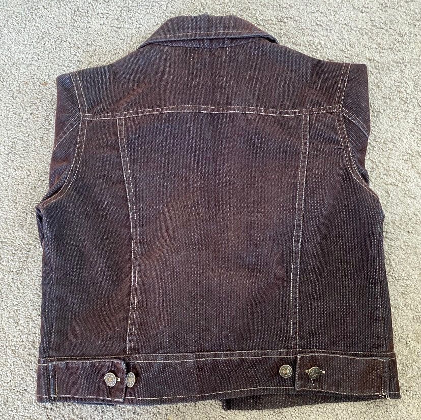 Vintage Vintage Argento Brown Denim Jacket Size L / US 10 / IT 46 - 4 Thumbnail