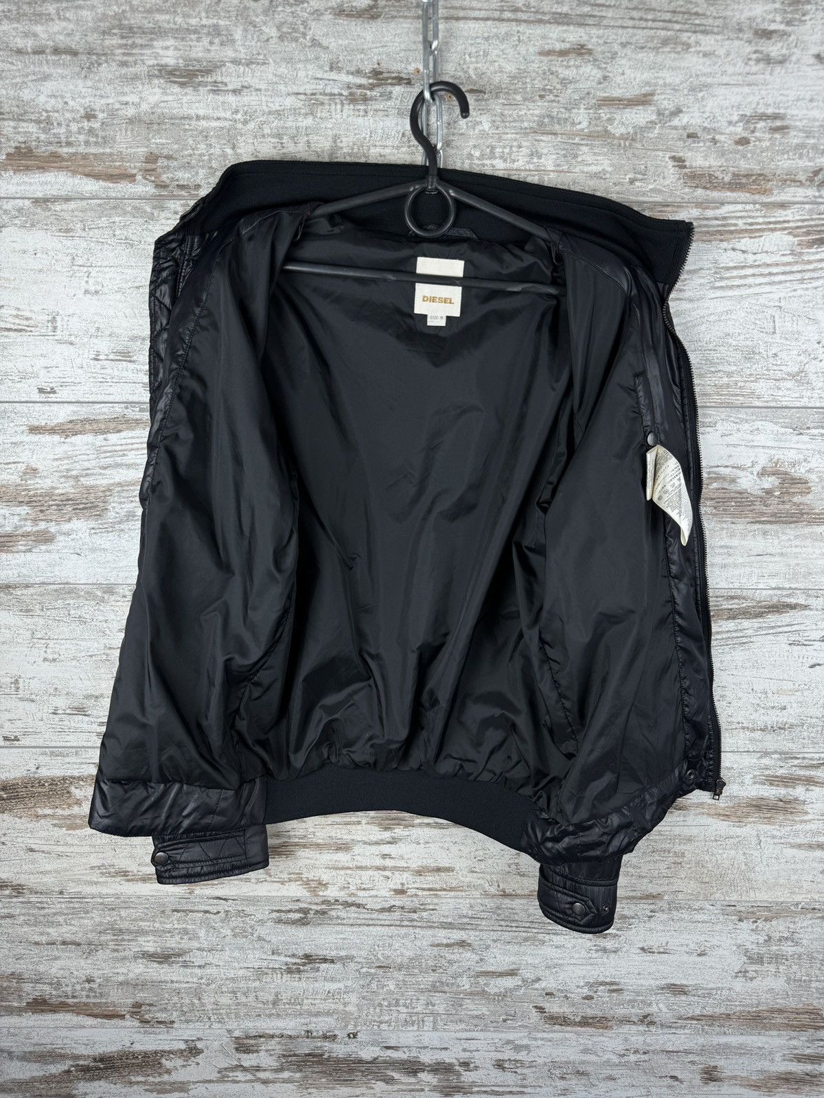 Diesel × Vintage Mens Vintage Diesel black jacket y2k streetwear rare hype Size US M / EU 48-50 / 2 - 15 Thumbnail