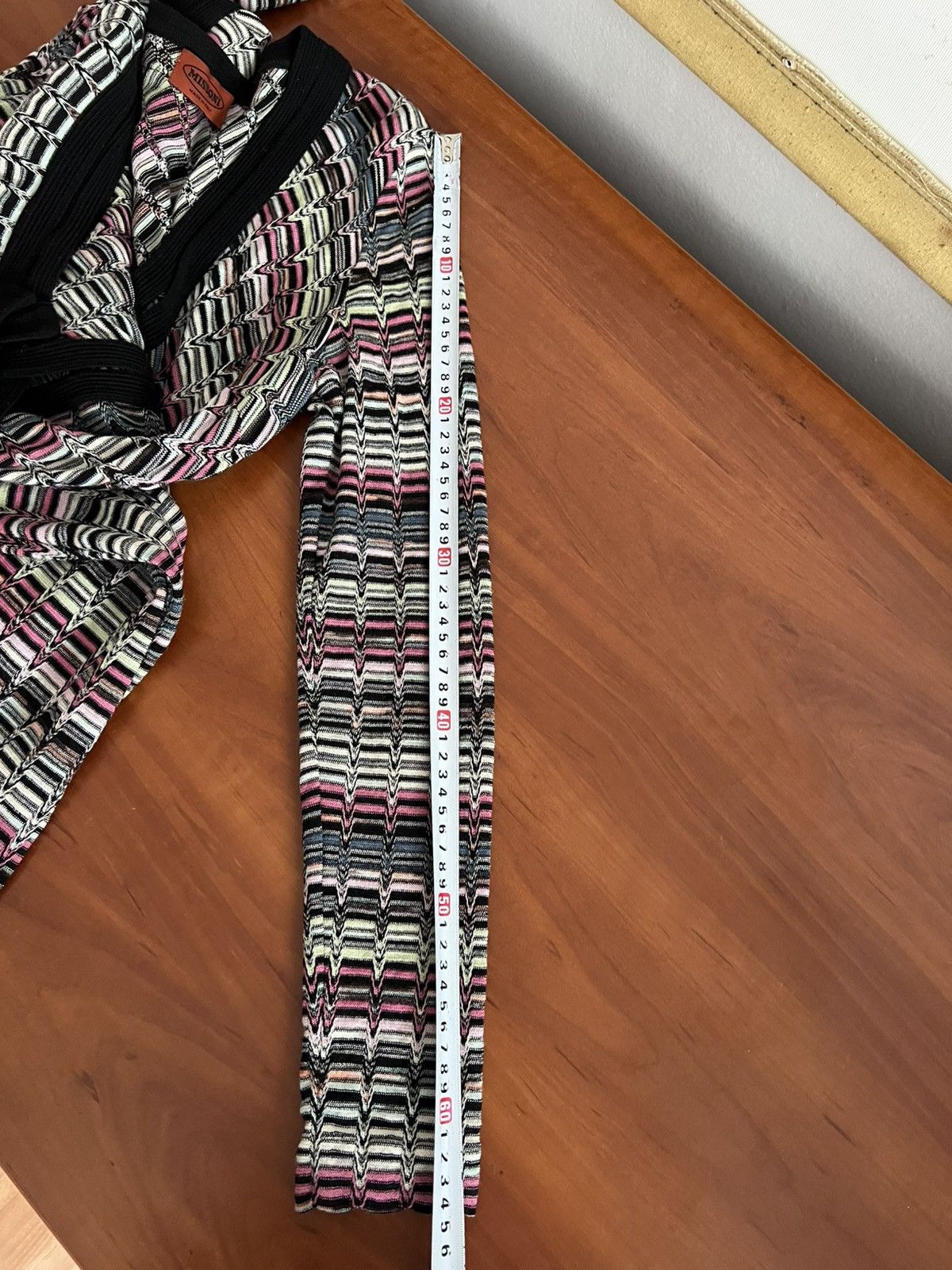 Missoni MISSONI WRAP KNIT ZIGZAG DRESS BLEND WOOL SLEEVE SIZE IT 42 Size M / US 6-8 / IT 42-44 - 22 Thumbnail