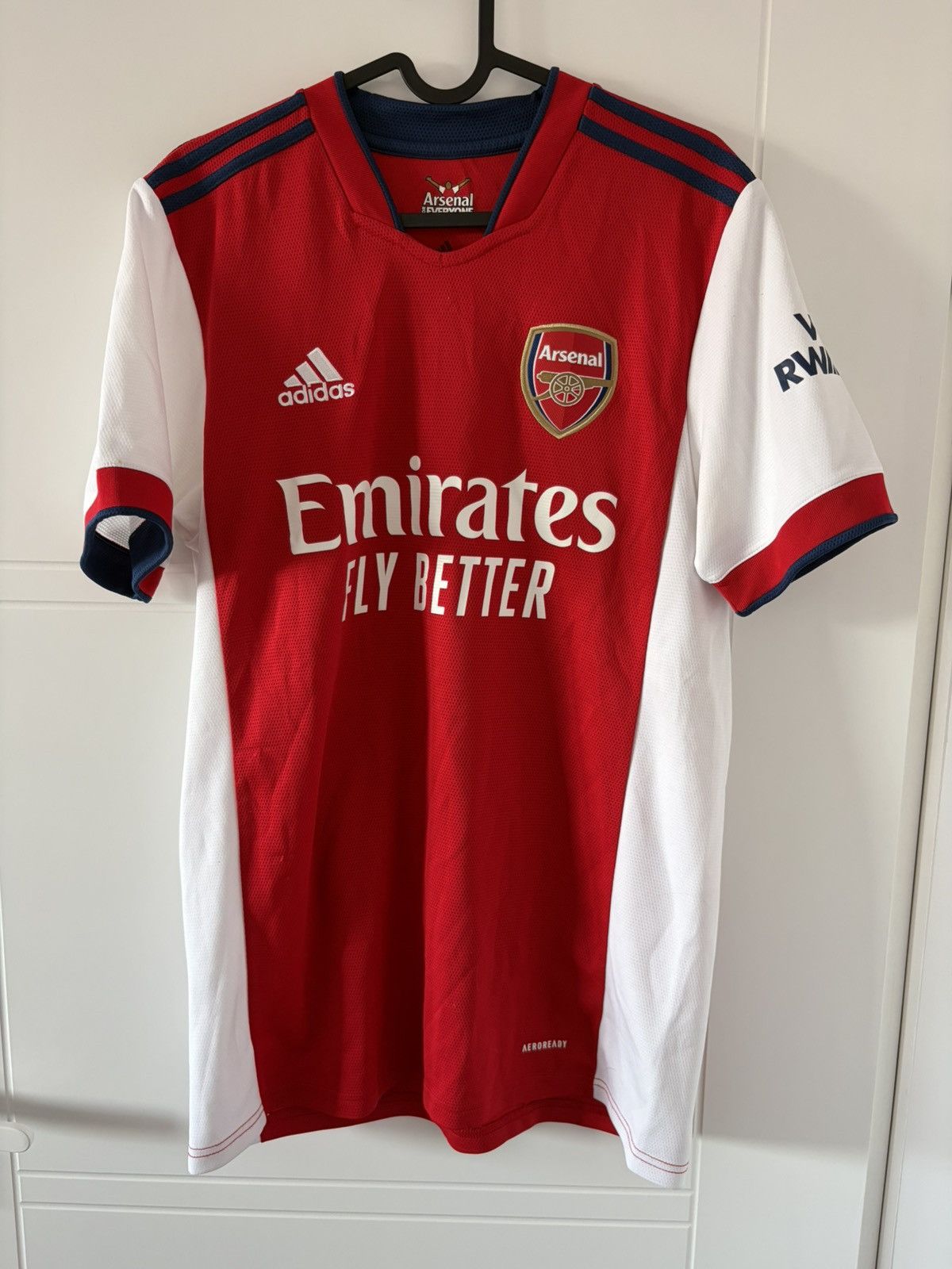 Arsenal adidas 2021/2022 domowa Nketiah — zdjęcie 4