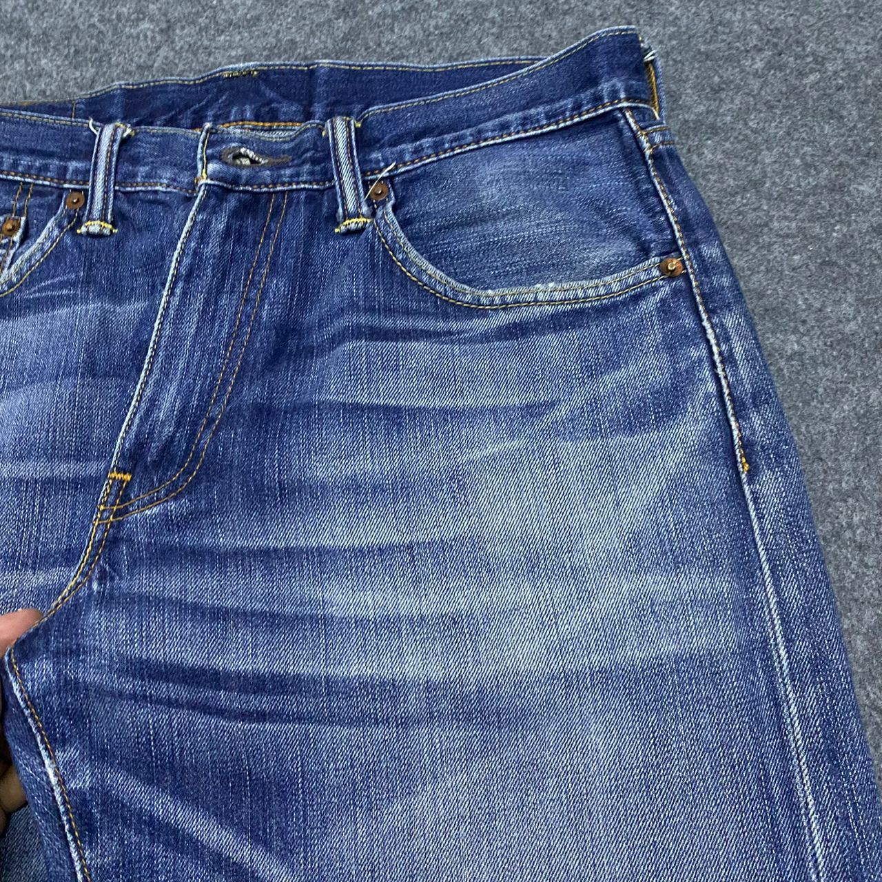 If Six Was Nine 💥Vintage Levis 503 Distressed Denim Kurt Cobain Style Size US 33 - 7 Thumbnail