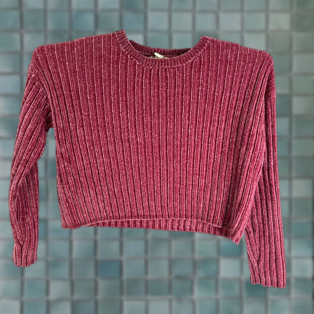 Forever 21 Forever 21 Sweater Womens Cropped Soft Pink Size S Boat Neck Knit Pullover Cap Sleeve Casual Bohemian Classic Colorful Fall Spring Winter 52 in. Chest Size S / US 4 / IT 40 - 1 Thumbnail