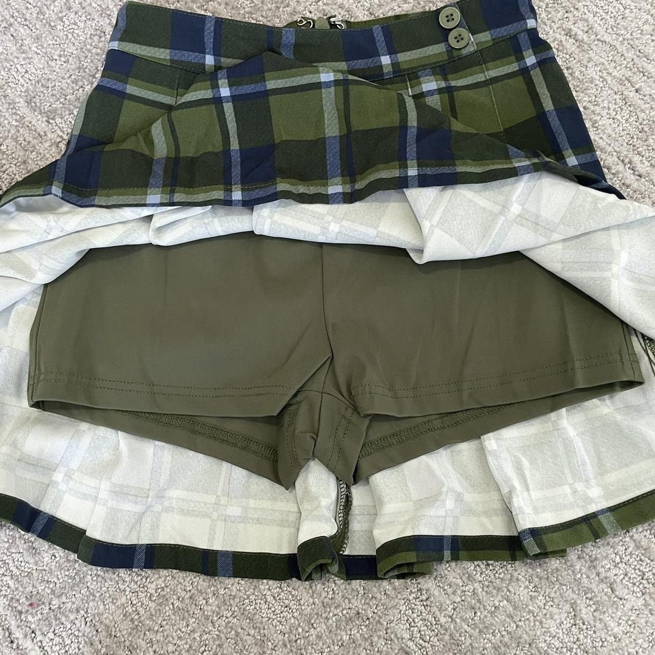 WeWoreWhat We Wore What Plaid Pleated Skort Tennis Skirt Built-In Short Size 25" / US 0 / IT 36 - 7 Thumbnail