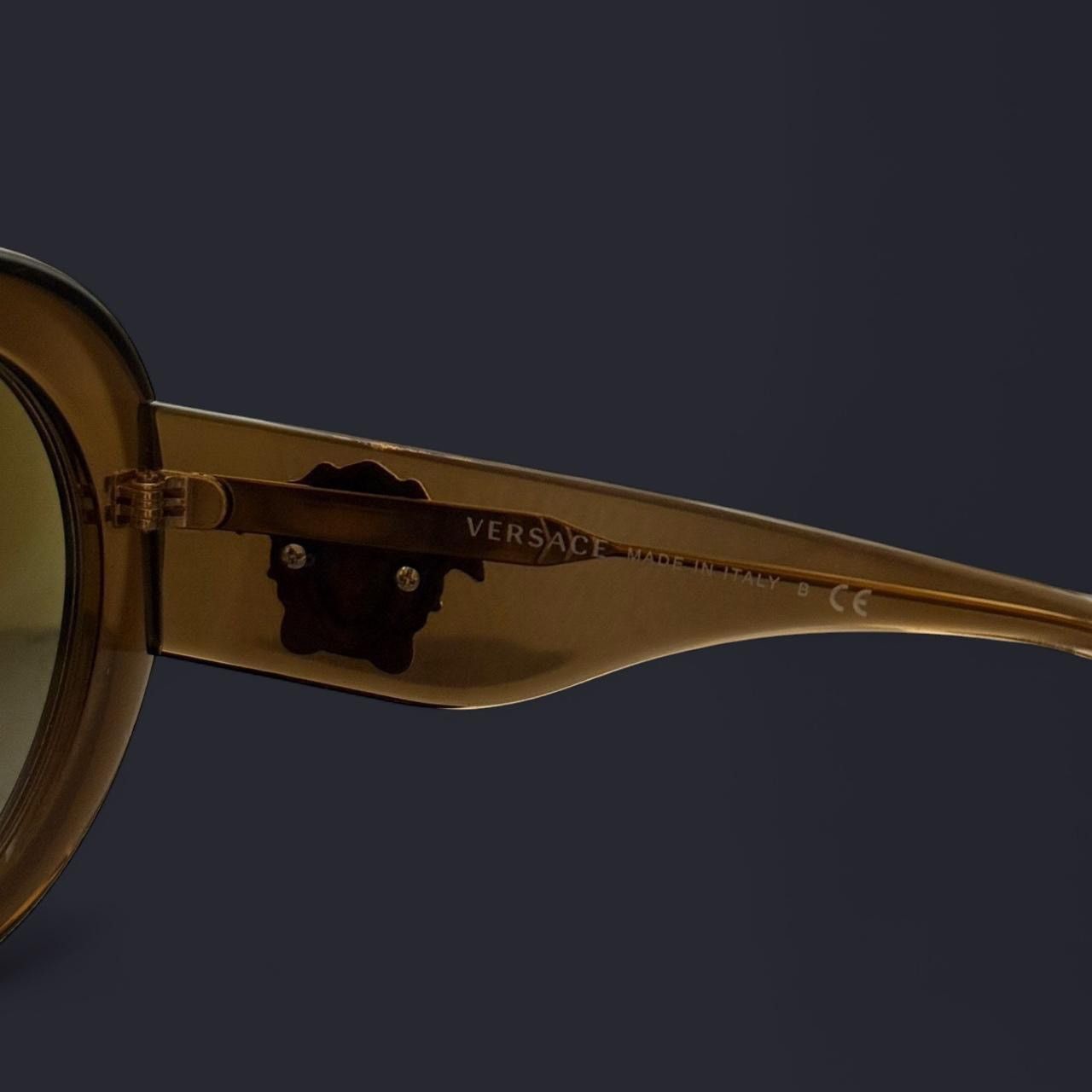 Versace Versace Brown and Gold Round Women’s Sunglasses Size ONE SIZE - 4 Thumbnail
