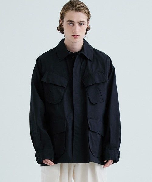 Markaware MARKA Jungle Fatigue Jacket Black Nylon Size US L / EU 52-54 / 3 - 19 Thumbnail