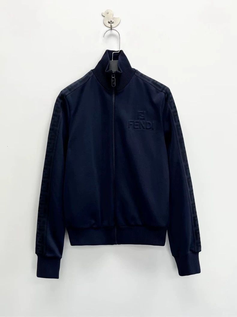Fendi Fendi Navy Blue Short Zip Jacket Size US S / EU 44-46 / 1 - 1 Thumbnail