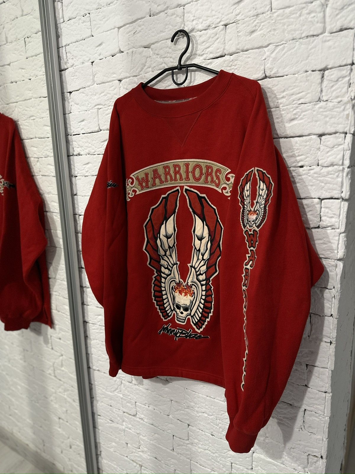 Other Vintage Johnny Blaze Warriors Sweatshirt XL Red Rare 90s Size US XL / EU 56 / 4 - 1 Thumbnail