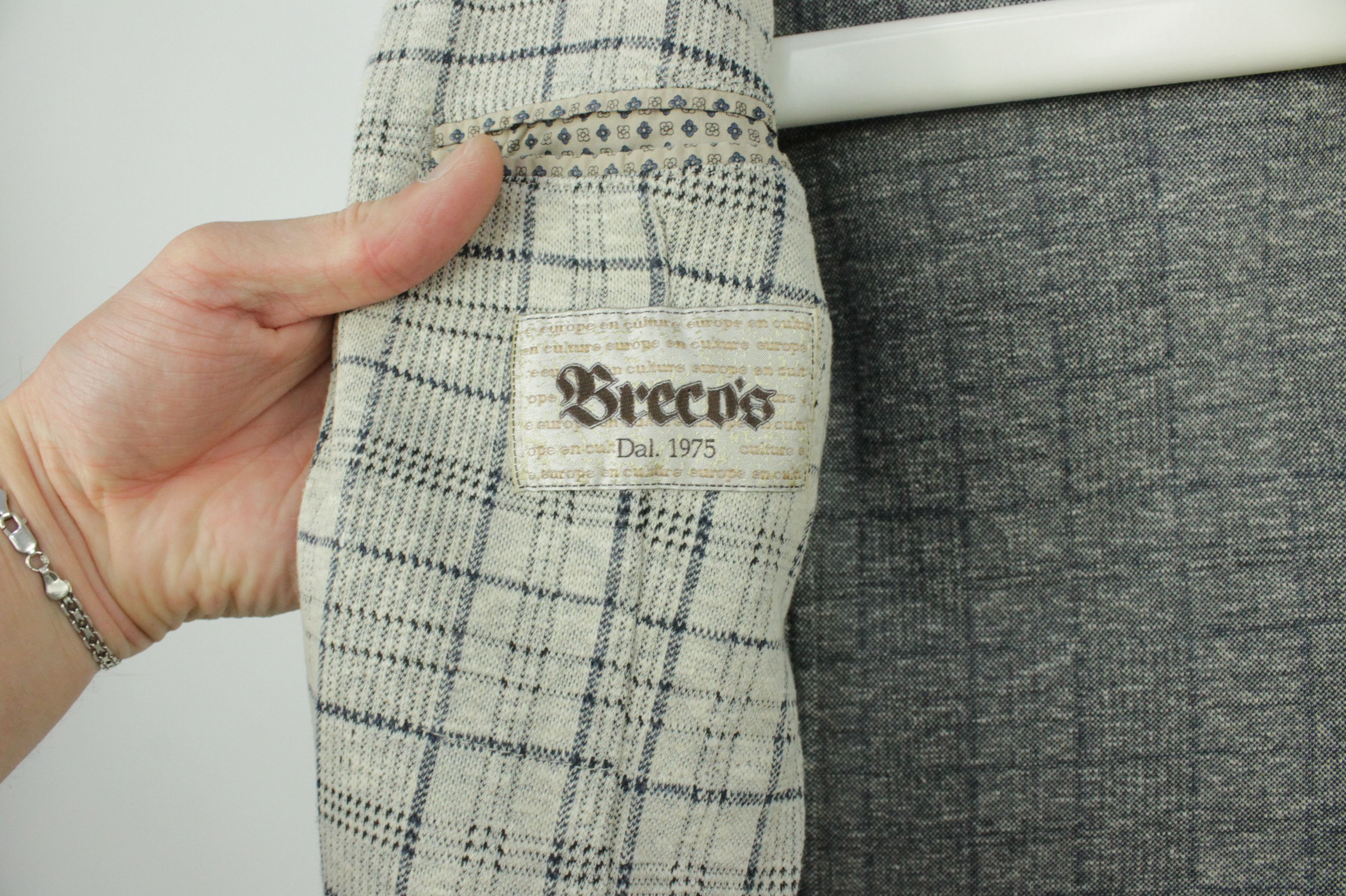 Other Breco's 1975 Check Cotton Blend Slim Fit Sport Coat Blazer Size US M / EU 48-50 / 2 - 7 Thumbnail