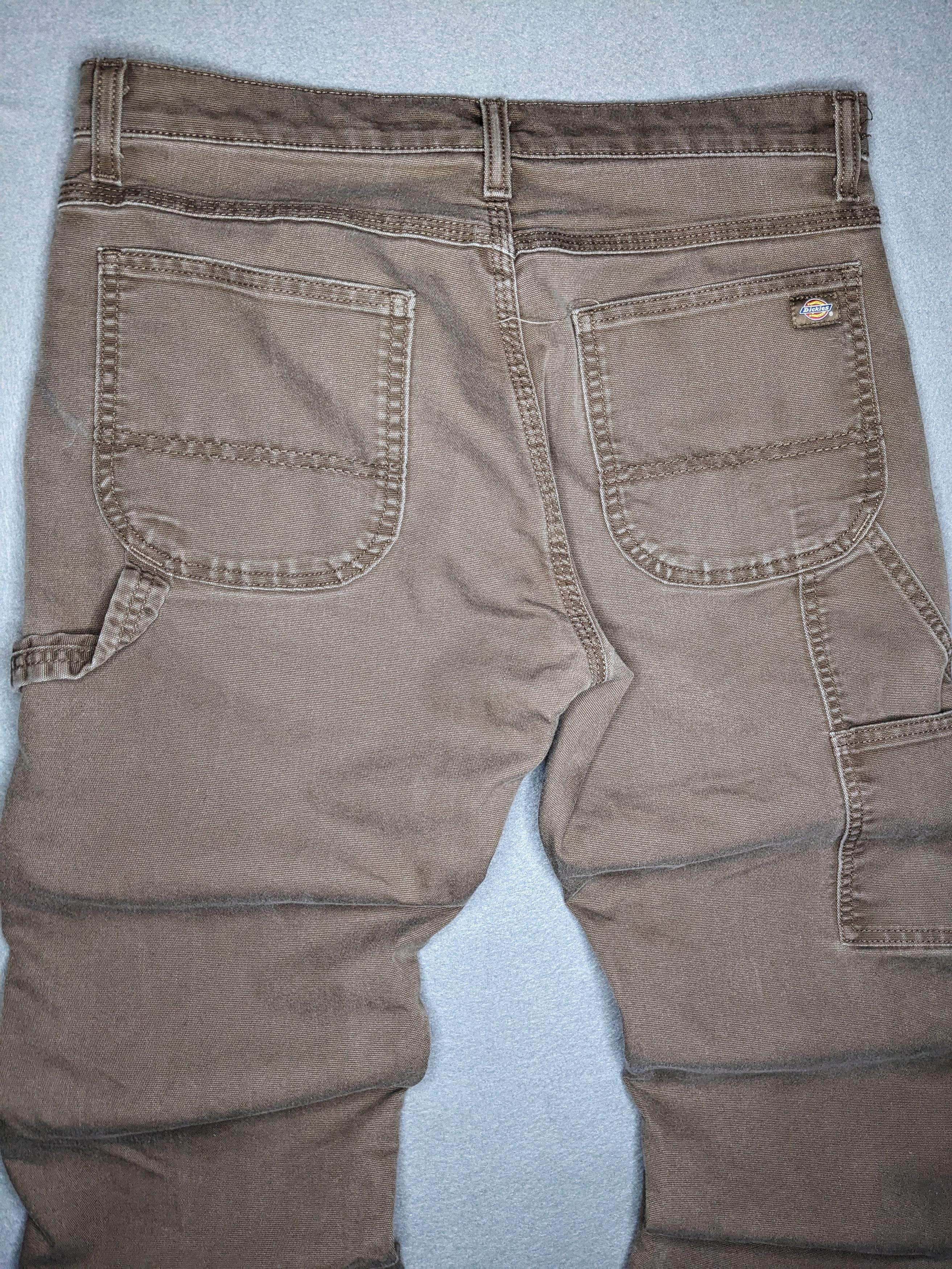 Dickies Dickies Carpenter Pants 32x31 Canvas Brown Distressed Faded Size US 32 / EU 48 - 4 Thumbnail