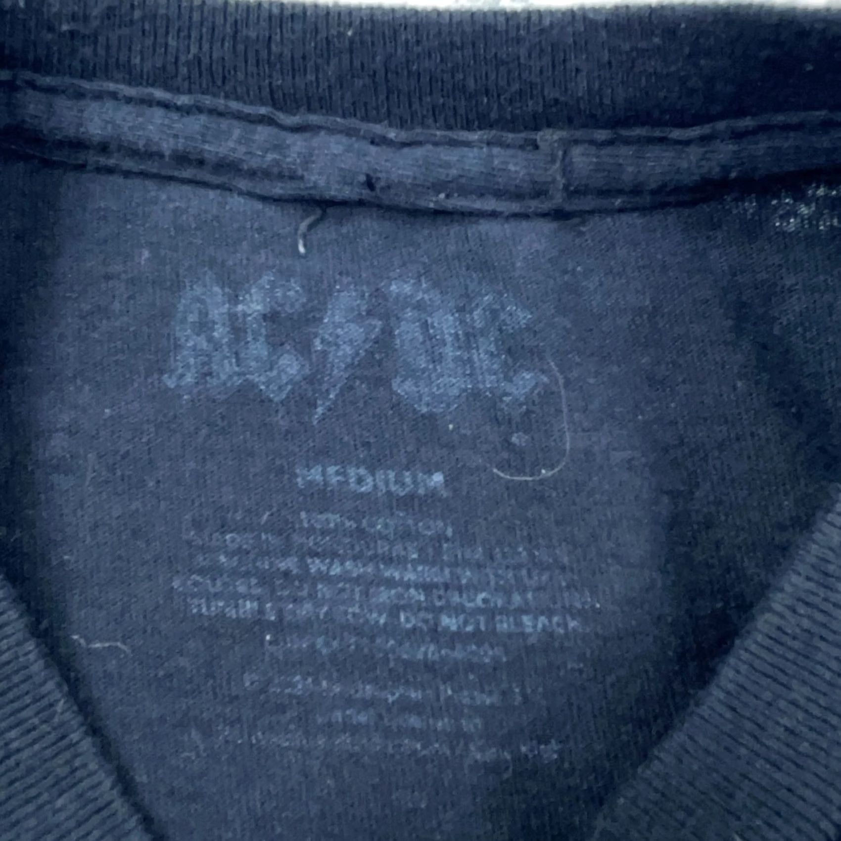 Etro ACDC Shirt Men Medium Black Tee Band Concert Rock Music Retro Fire Flames Punk Size US M / EU 48-50 / 2 - 5 Thumbnail