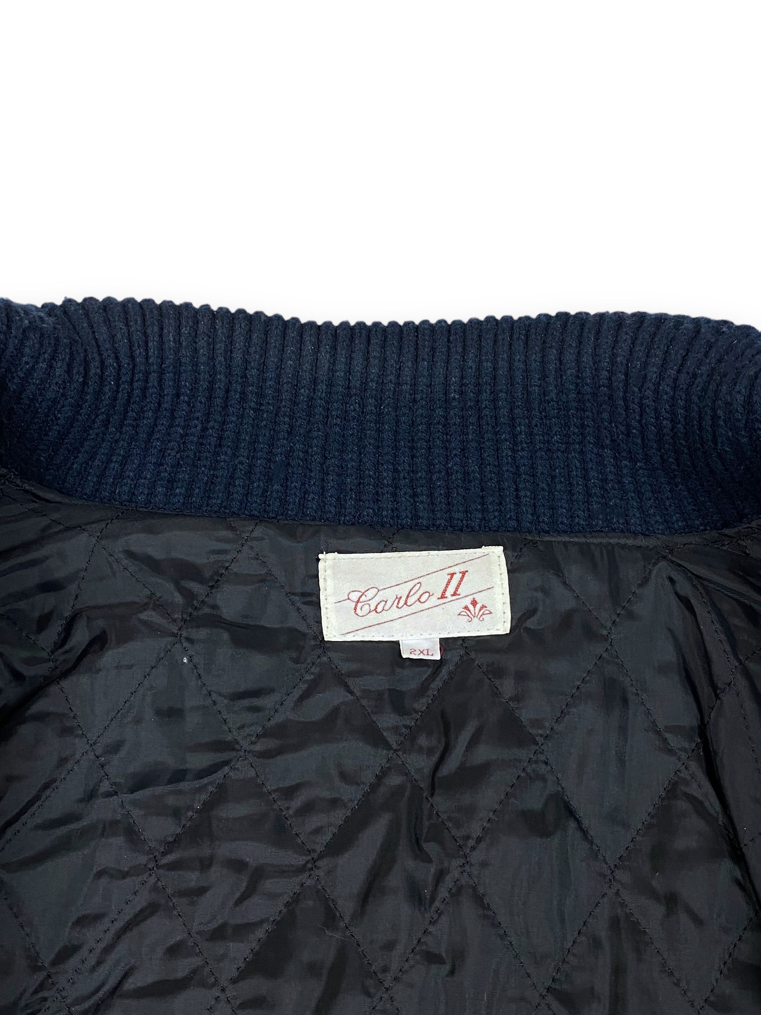 Other 90s Vintage CARLO TWO Heavy Warm Bomber Jacket M Size US XXL / EU 58 / 5 - 7 Thumbnail