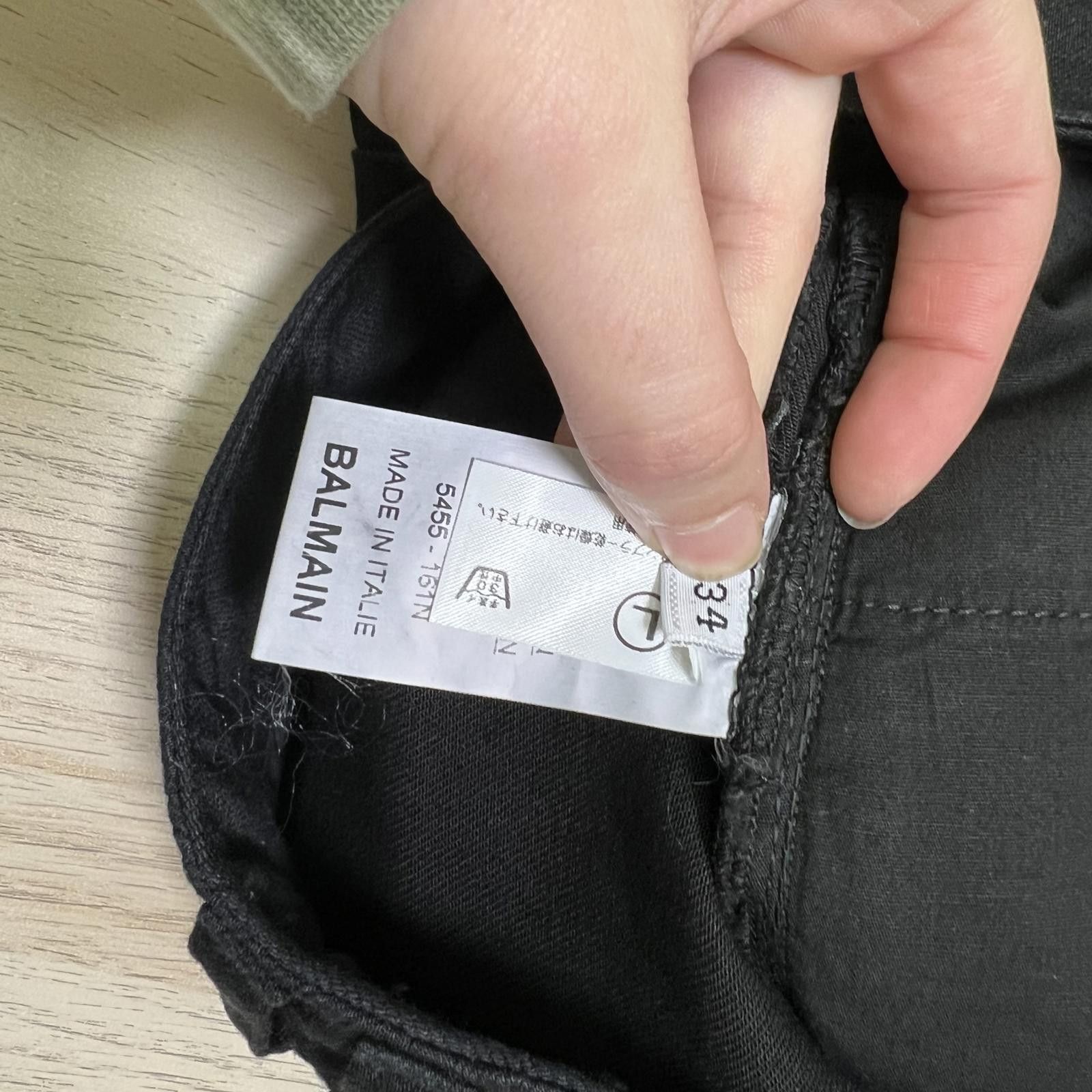 Balmain Balmain Black Moto Skinny Jeans Size 34" / US 12 / IT 48 - 5 Thumbnail