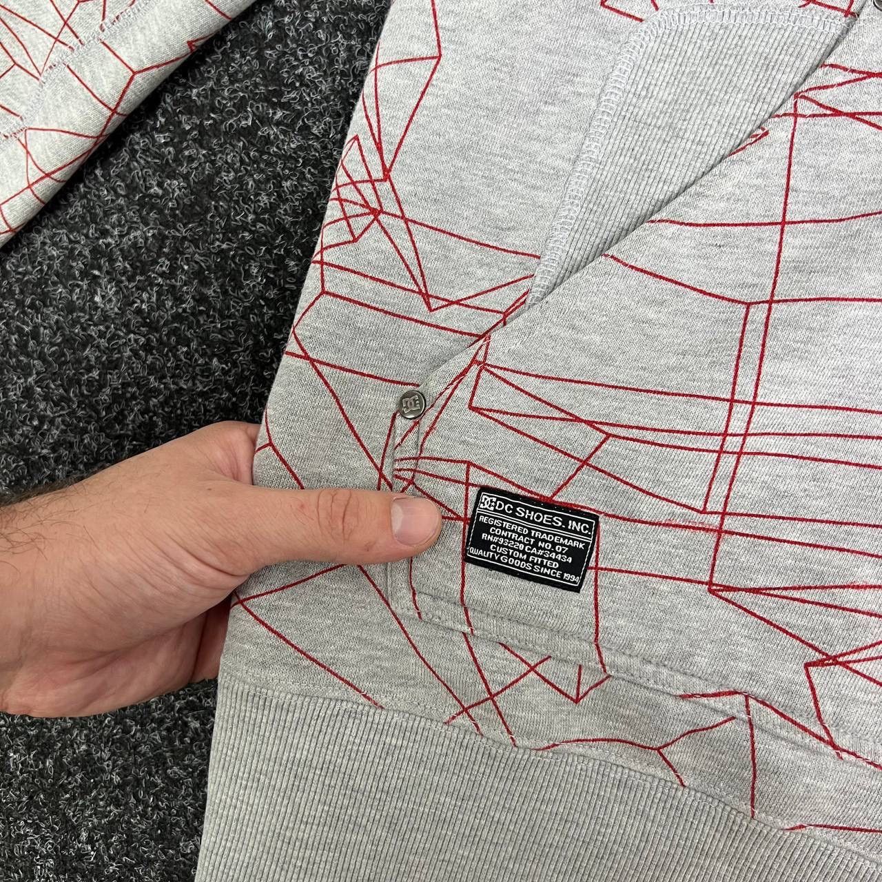 DC Full Zip Hoodie Dc Vintage Y2k Style Rare Over Print Crazy Size US S / EU 44-46 / 1 - 6 Thumbnail