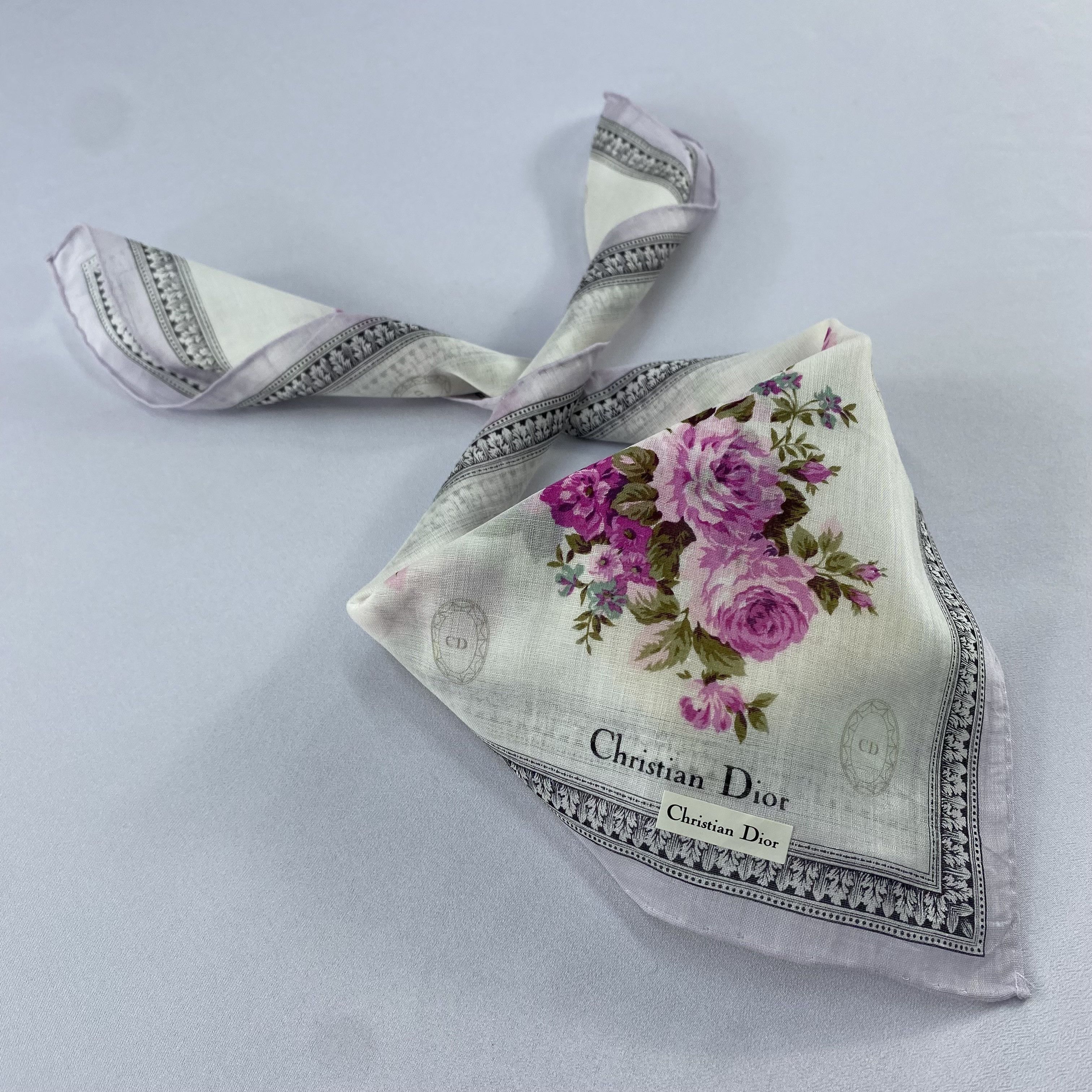 Christian Dior Monsieur Christian Dior Handkerchief / Bandana / Neckerchief C885 Size ONE SIZE - 2 Thumbnail