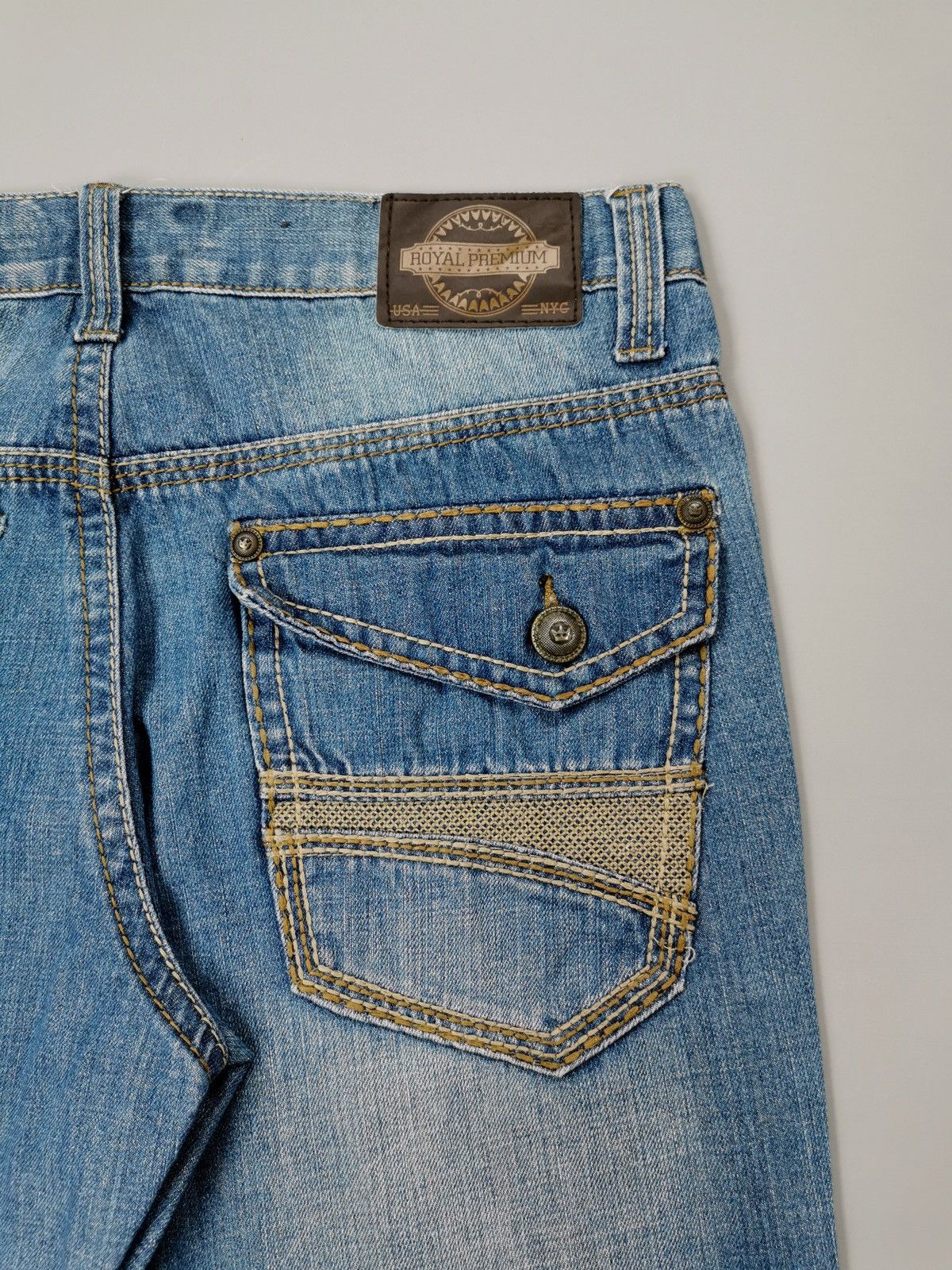 Jean Royal Premium Light Denim Jeans Size US 34 / EU 50 - 3 Thumbnail