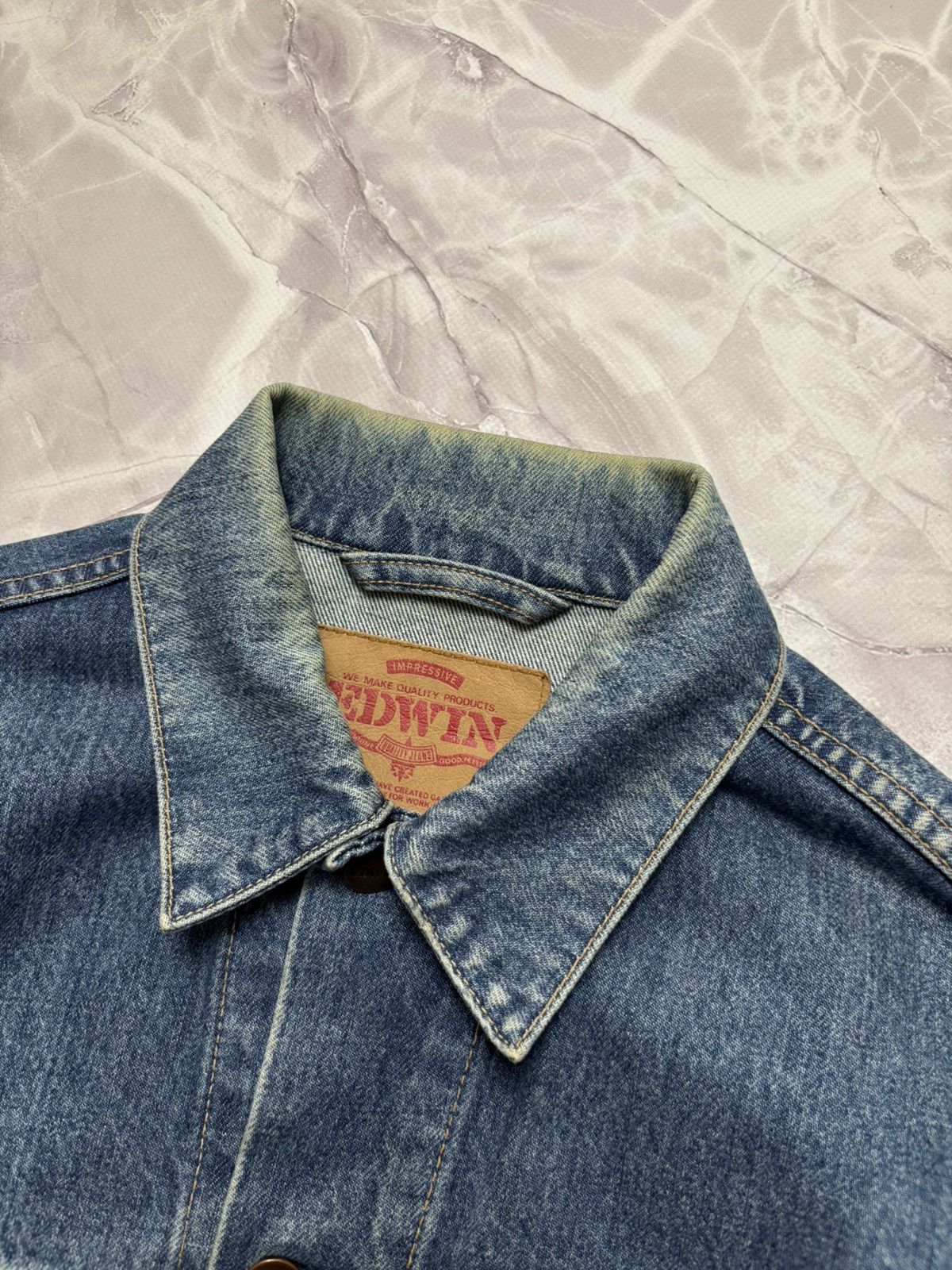 Edwin Edwin International Vintage Navajo Denim Trucker Jacket Blue Size US M / EU 48-50 / 2 - 8 Thumbnail