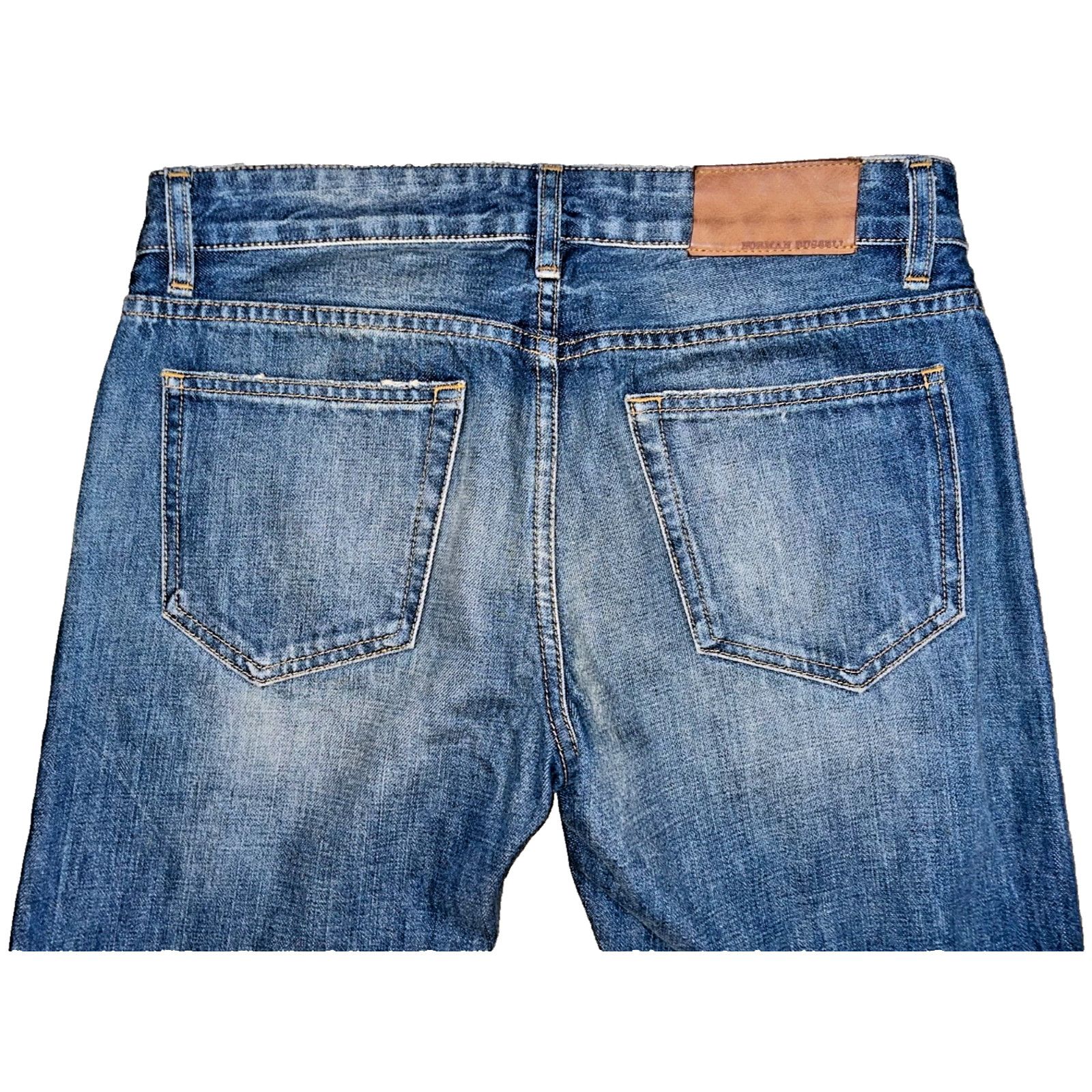 Norman Russell Norman Russell Selvedge Denim Jeans USA Straight Fit 27x28 Size US 27 - 7 Thumbnail