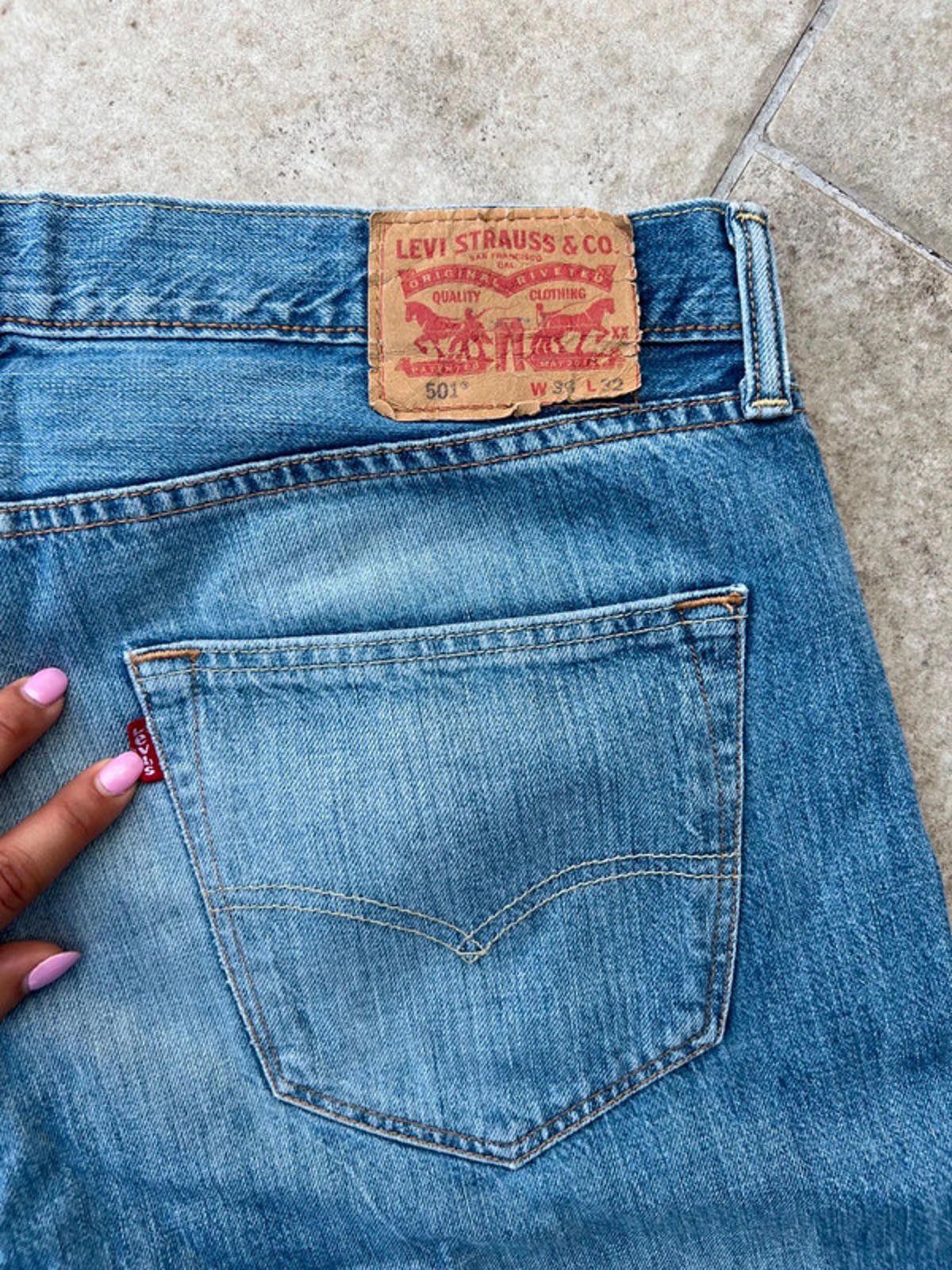 Levi's Levi’s 501 Medium Blue Denim Size US 36 / EU 52 - 9 Thumbnail