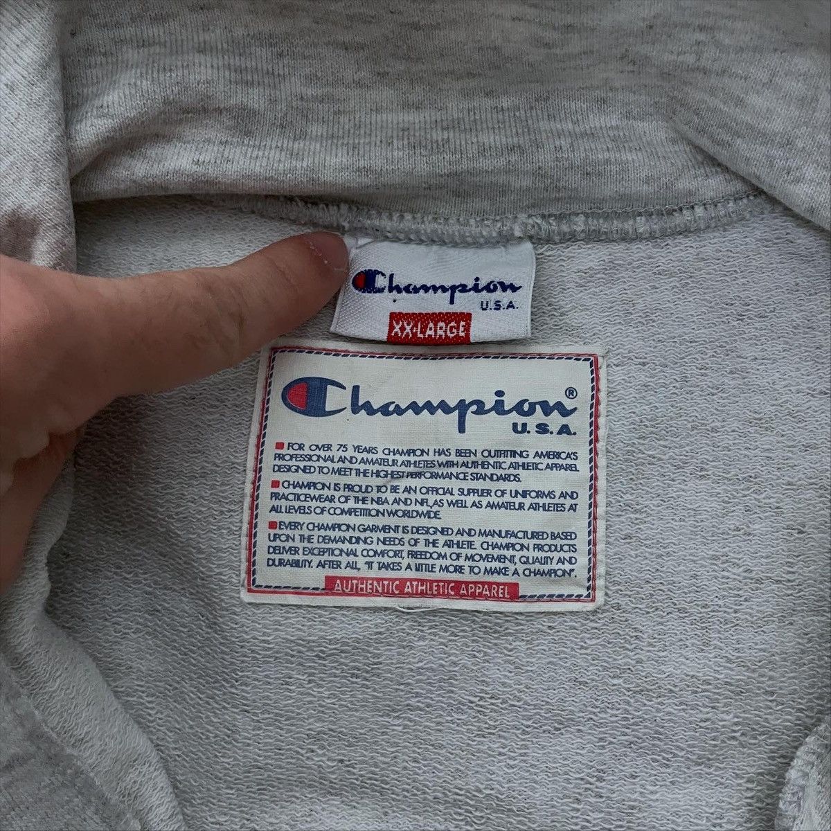 Champion Vintage Champion Half Zip Sweatshirt Hype Sportswear 90s Size US XXL / EU 58 / 5 - 3 Thumbnail