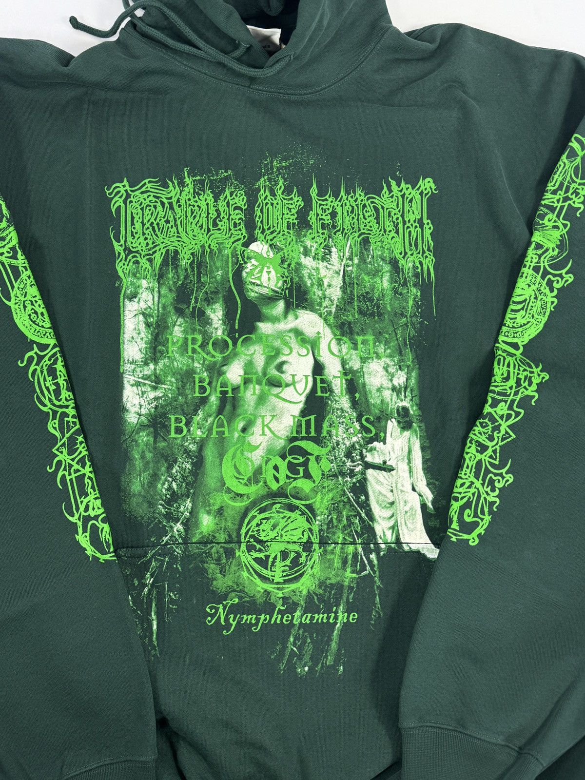 Vetements x CRADLE OF FILTH NYMPHETAMINE OVERSIZED HOODIE Size US L / EU 52-54 / 3 - 3 Thumbnail
