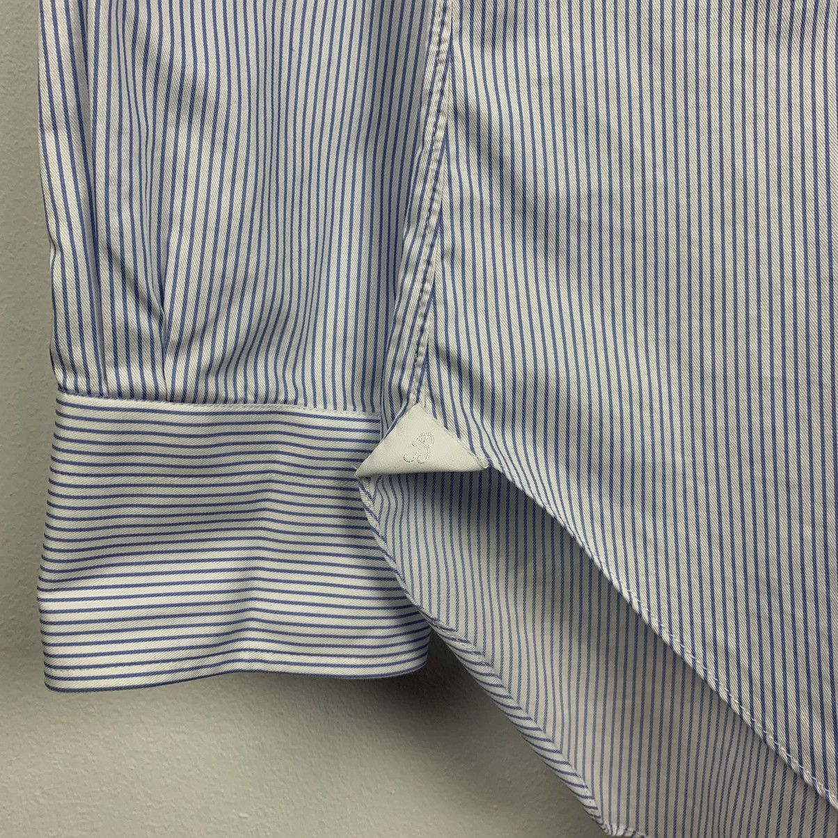 Barba Napoli Barba Napoli Classic Formal Dress Shirt Men’s Size 39 Blue Size US M / EU 48-50 / 2 - 6 Thumbnail