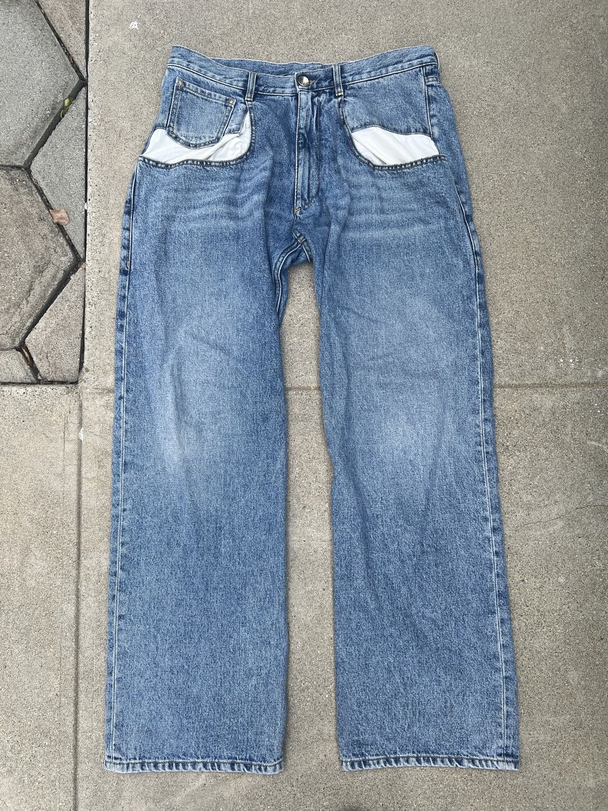 Maison Margiela Maison Margiela Pocket Contrast Loose Fit Denim 