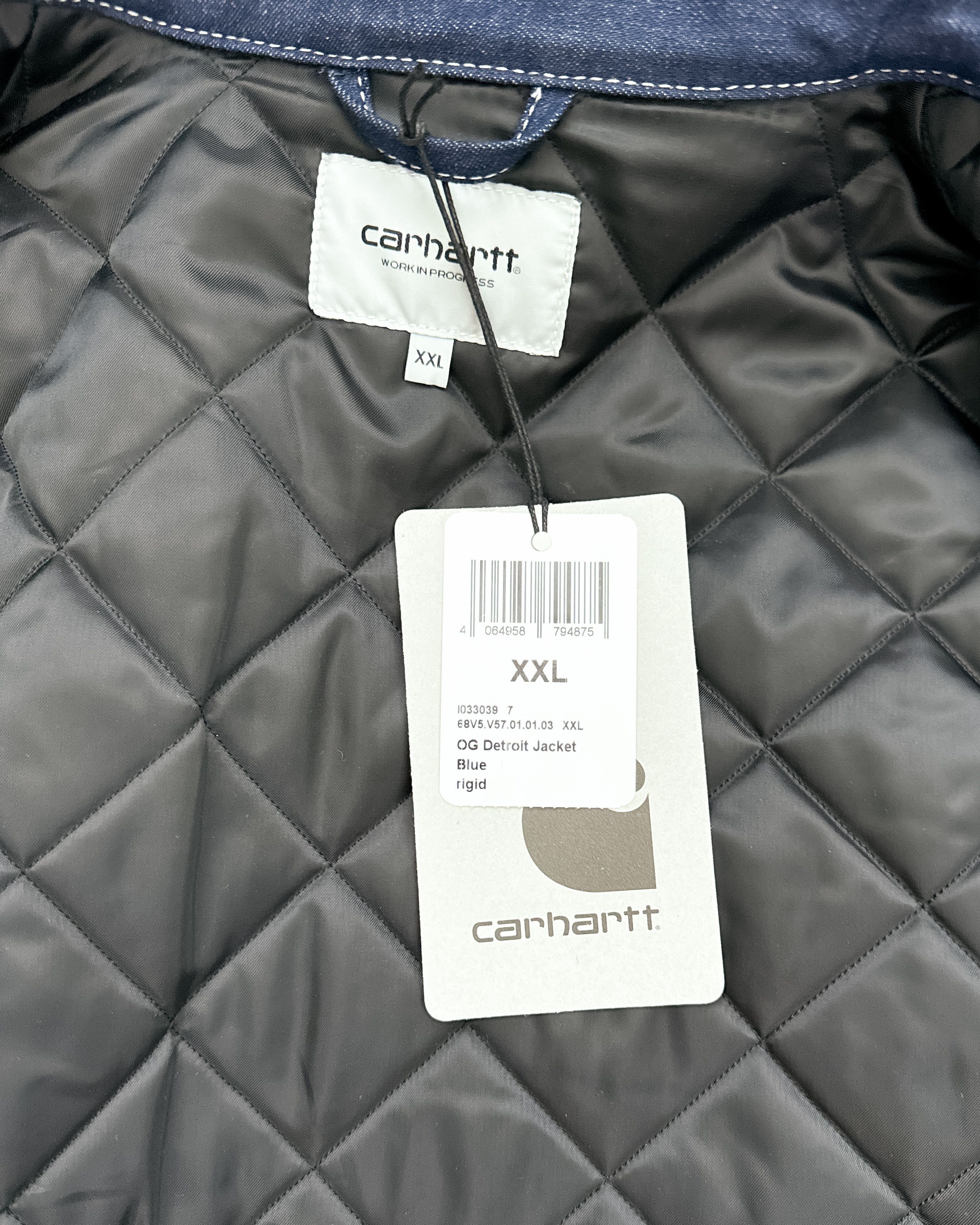 Carhartt Wip Carhartt WIP OG Detroit Jacket Denim Dark Wash Men's 2XL Size US XXL / EU 58 / 5 - 2 Thumbnail