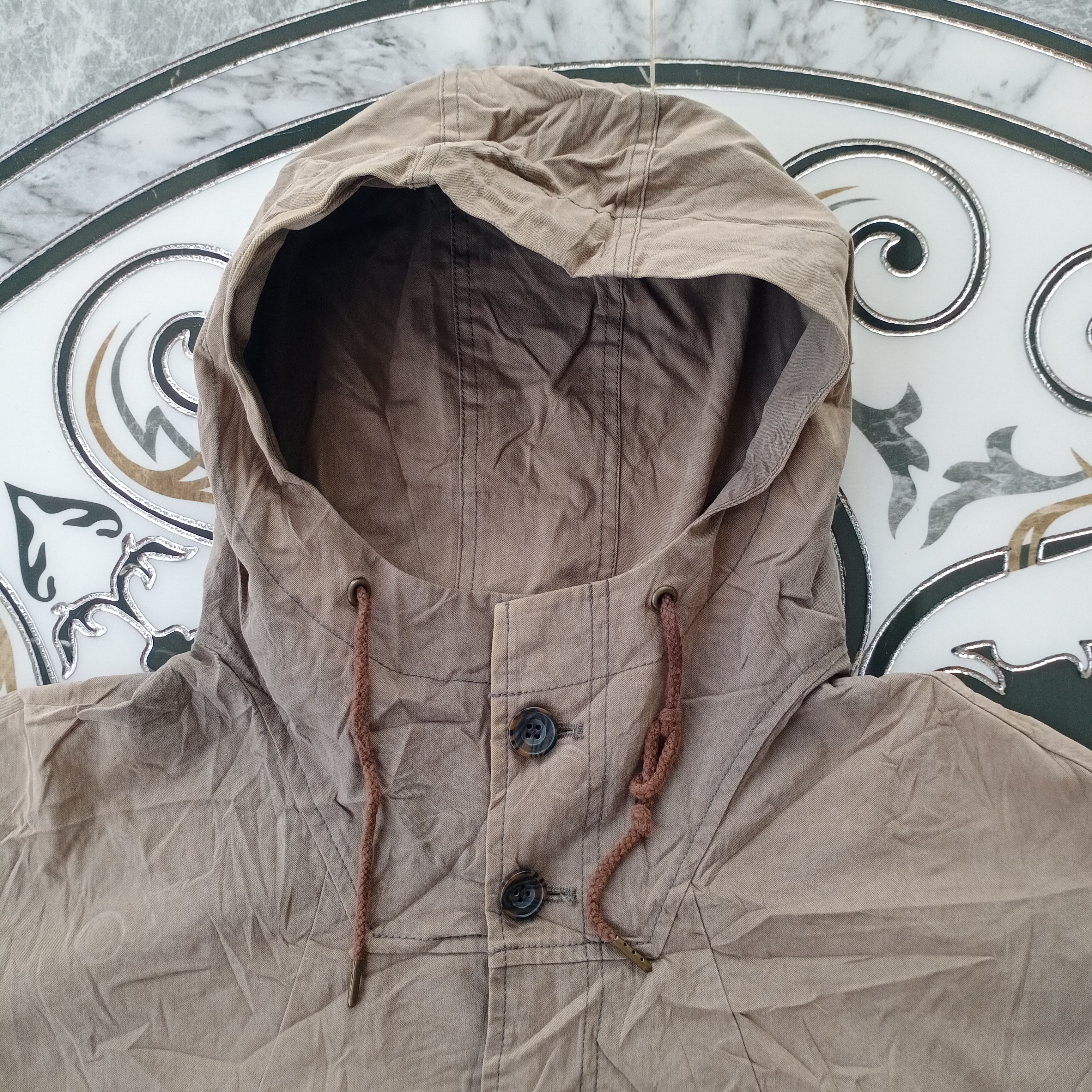 Japanese Brand × Vintage Vintage Nombre Impair Military Button Jacket Hoodies Parka Size US XL / EU 56 / 4 - 3 Thumbnail