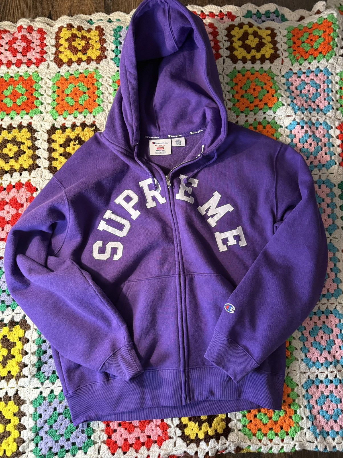 Supreme Supreme x Champion hooded sweatshirt | Grailed Supreme Supreme x Champion hooded sweatshirt | Grailed