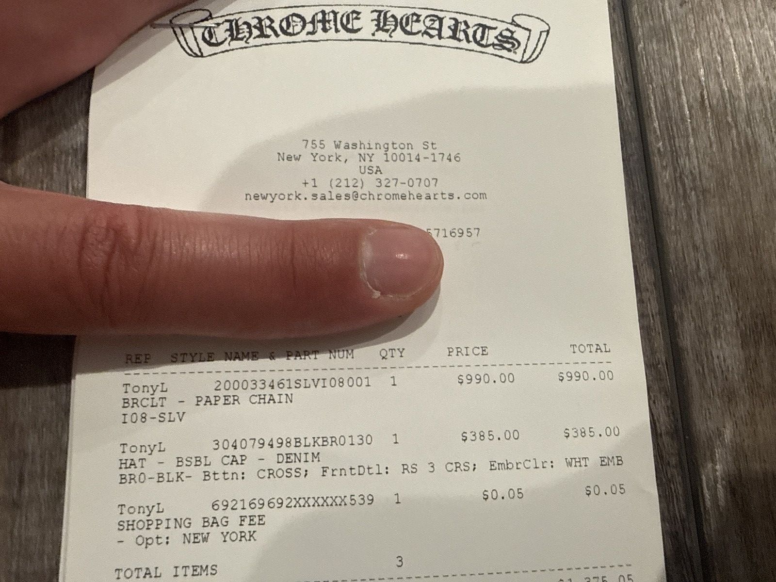 Chrome Hearts CHROME HEARTS RS3 TRIPLE CROSS NEW Size ONE SIZE - 11 Thumbnail