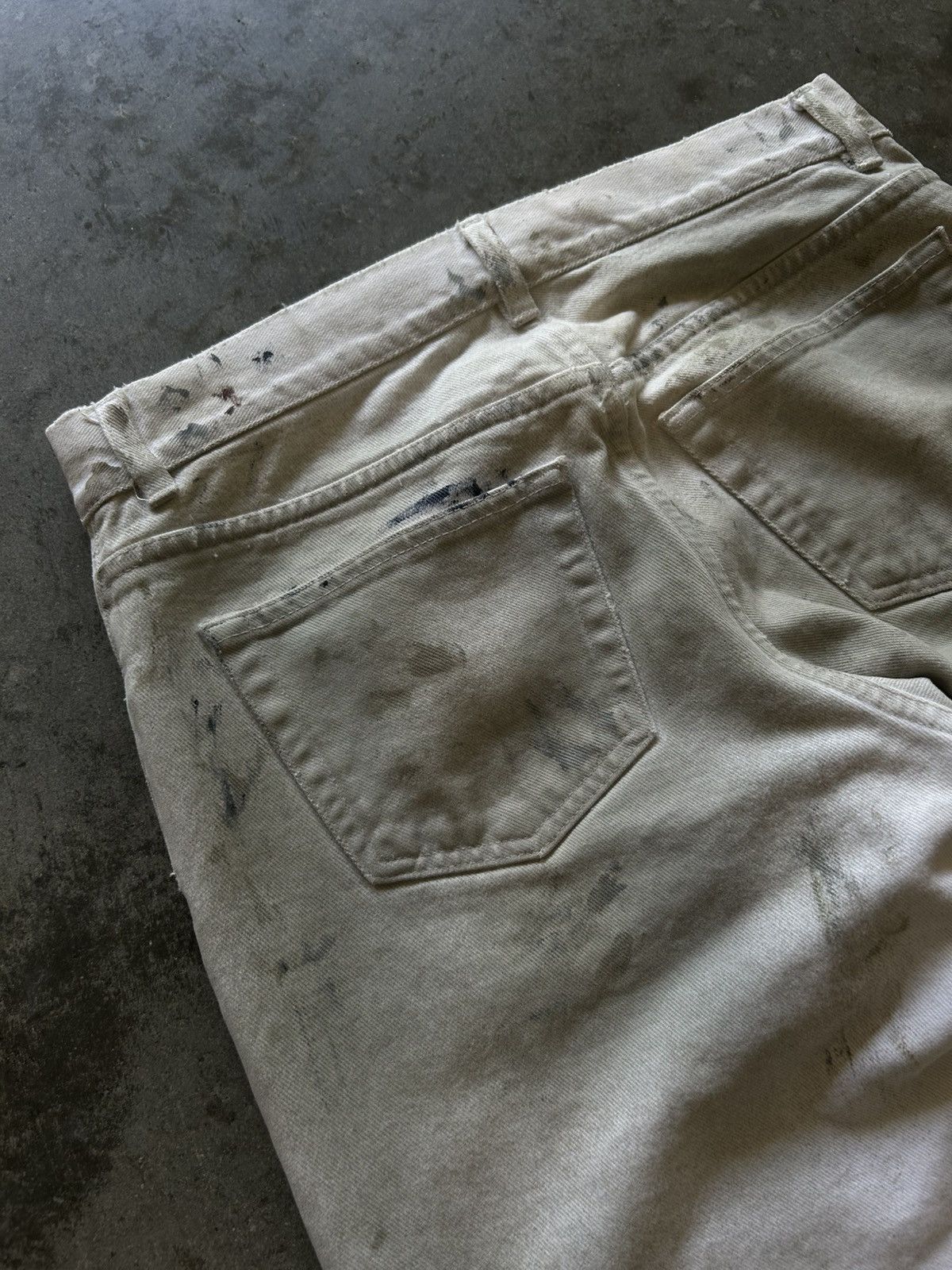 Helmut Lang SS03 Painter Denim Dirty Distressed Size US 29 - 7 Thumbnail