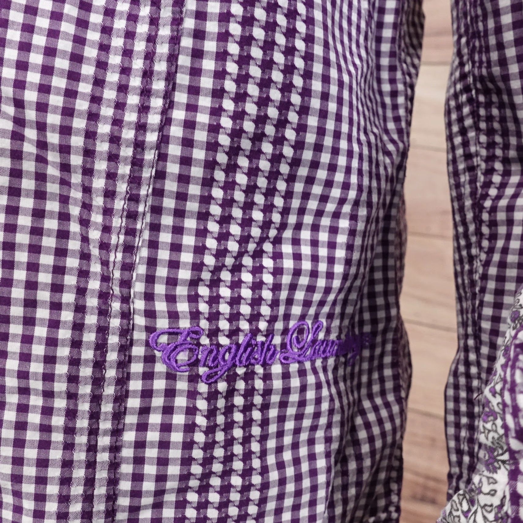 English Laundry English Laundry unisex adult long sleeve check button-up shirt size M purple casual formal workwear 2020s Size US M / EU 48-50 / 2 - 7 Thumbnail