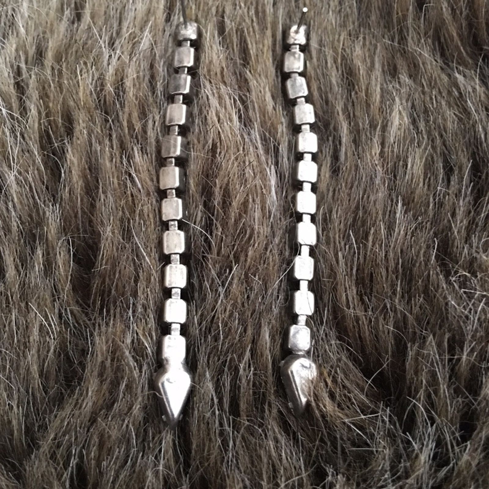 Vintage Vintage 90s dangle rhinestone pierced earrings Size ONE SIZE - 3 Thumbnail
