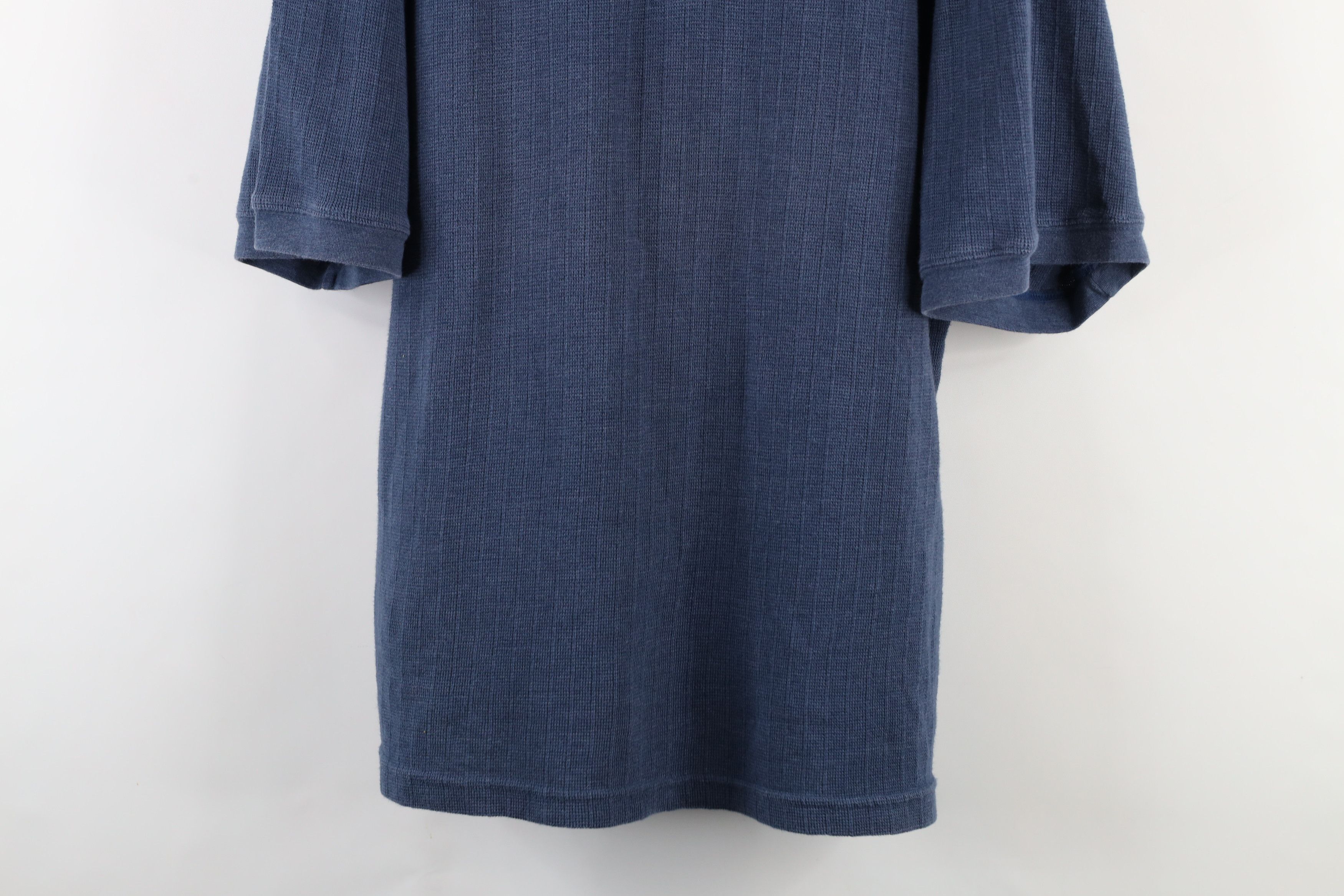 Vintage Vintage 90s Streetwear Thermal Waffle Knit Henley T-Shirt Size US L / EU 52-54 / 3 - 3 Thumbnail