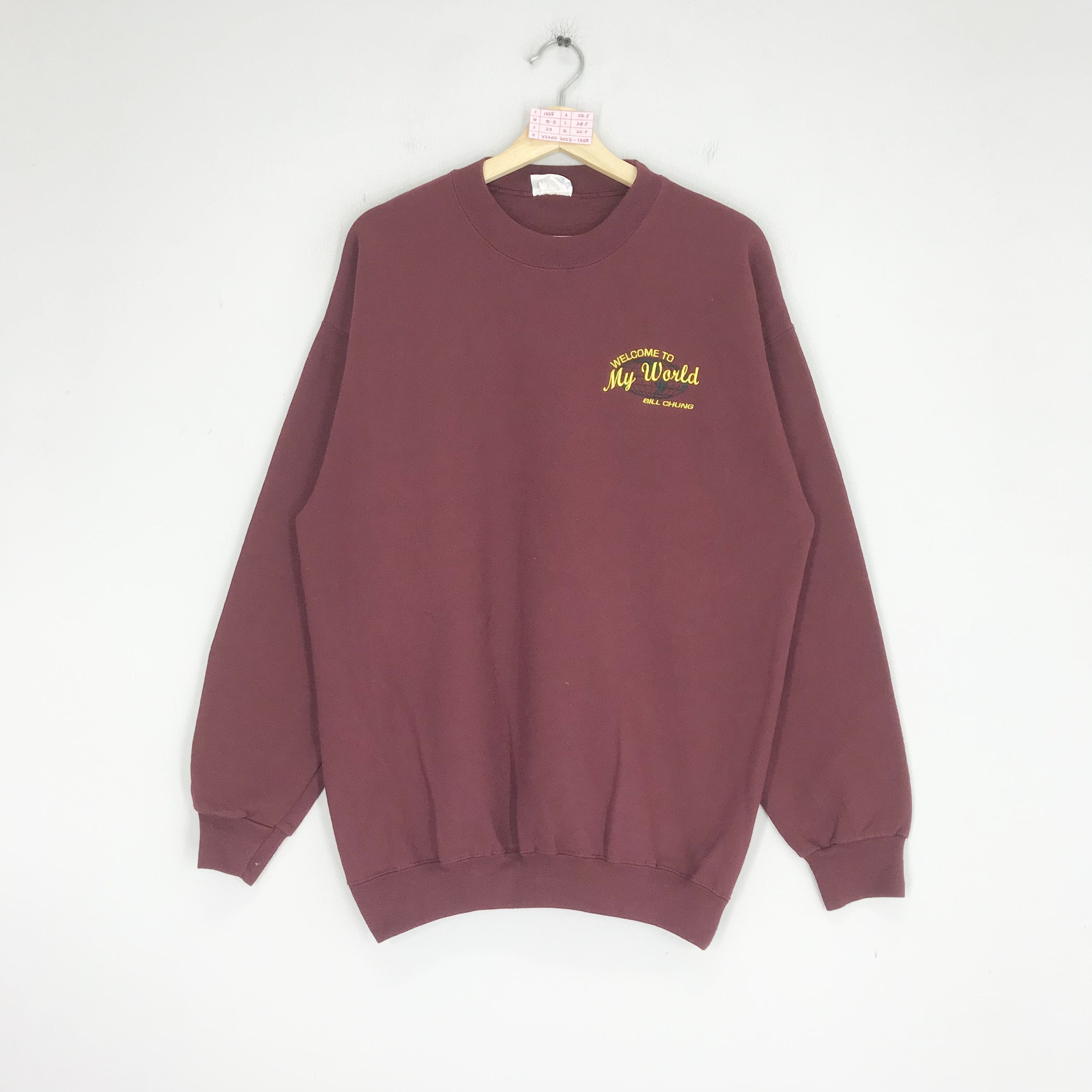 Vintage Vintage Quotes Welcome To My World Sweatshirts Size US L / EU 52-54 / 3 - 1 Thumbnail