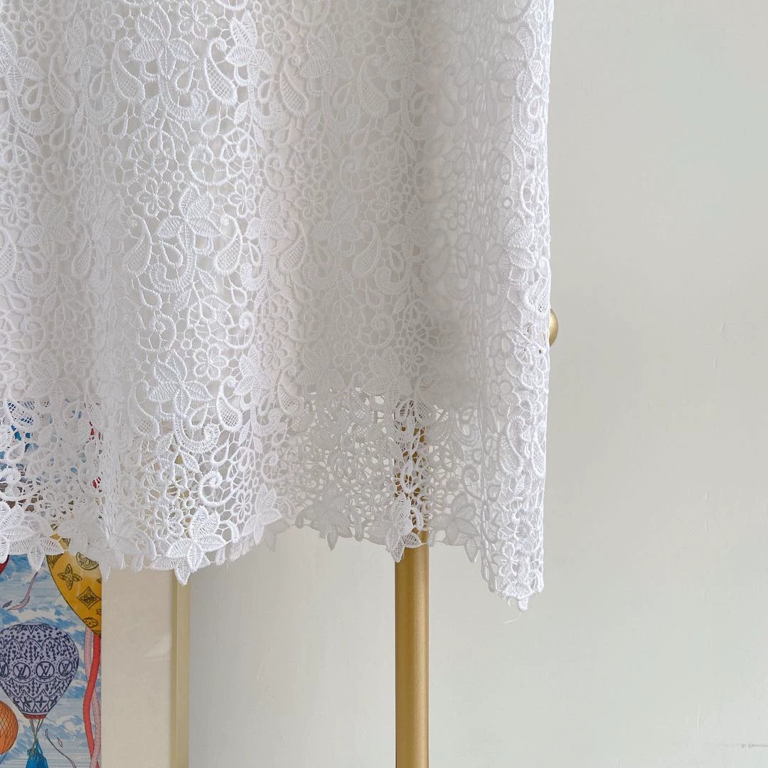 Ermanno Scervino ERMANNO SCERVINO white lace dress size 40 Size S / US 4 / IT 40 - 4 Thumbnail
