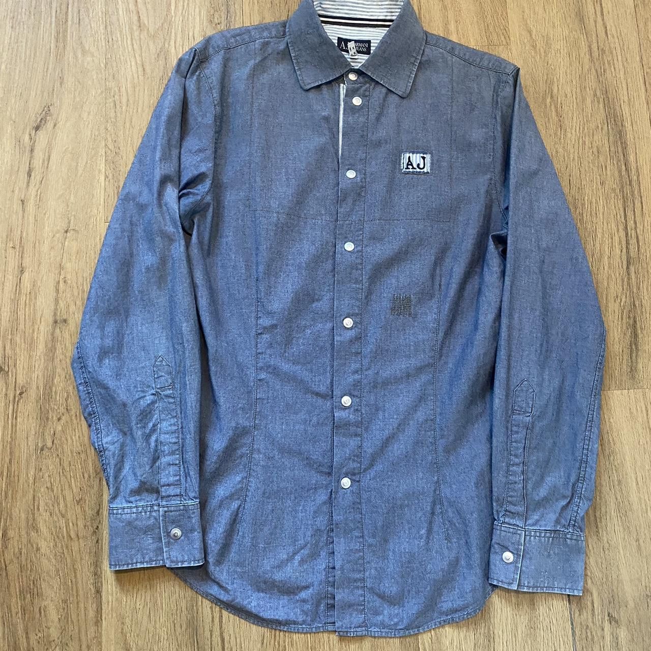 Other Armani Jeans blue button-up shirt Size US M / EU 48-50 / 2 - 1 Thumbnail