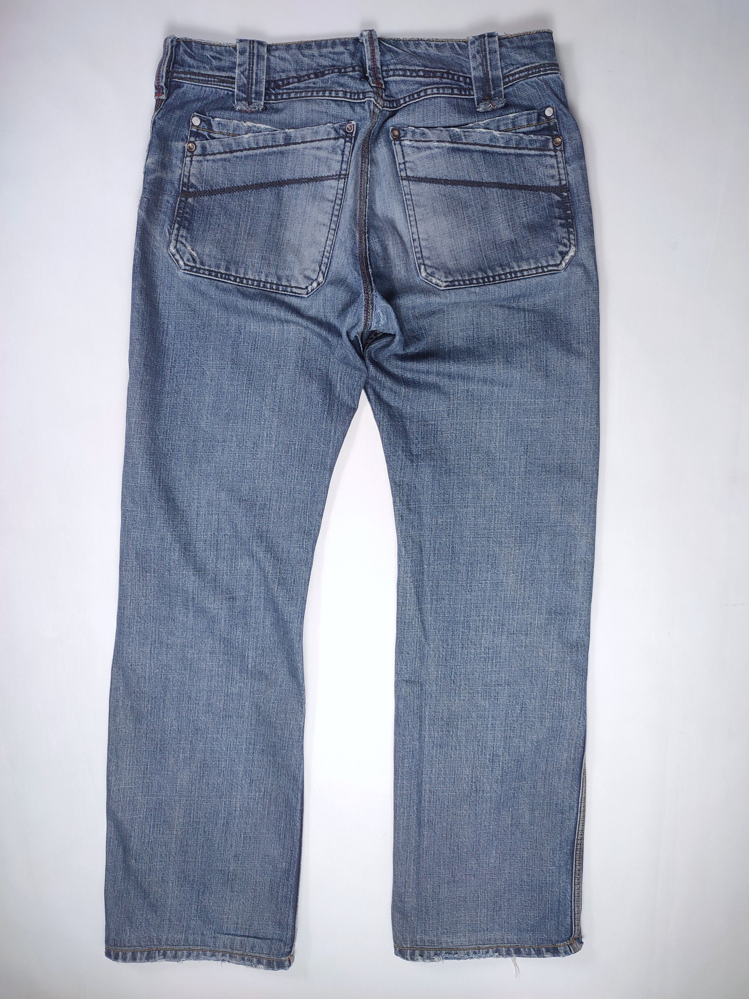 Diesel Diesel Moorix Washed Straight Damaged Denim Pants Size US 30 / EU 46 - 8 Thumbnail