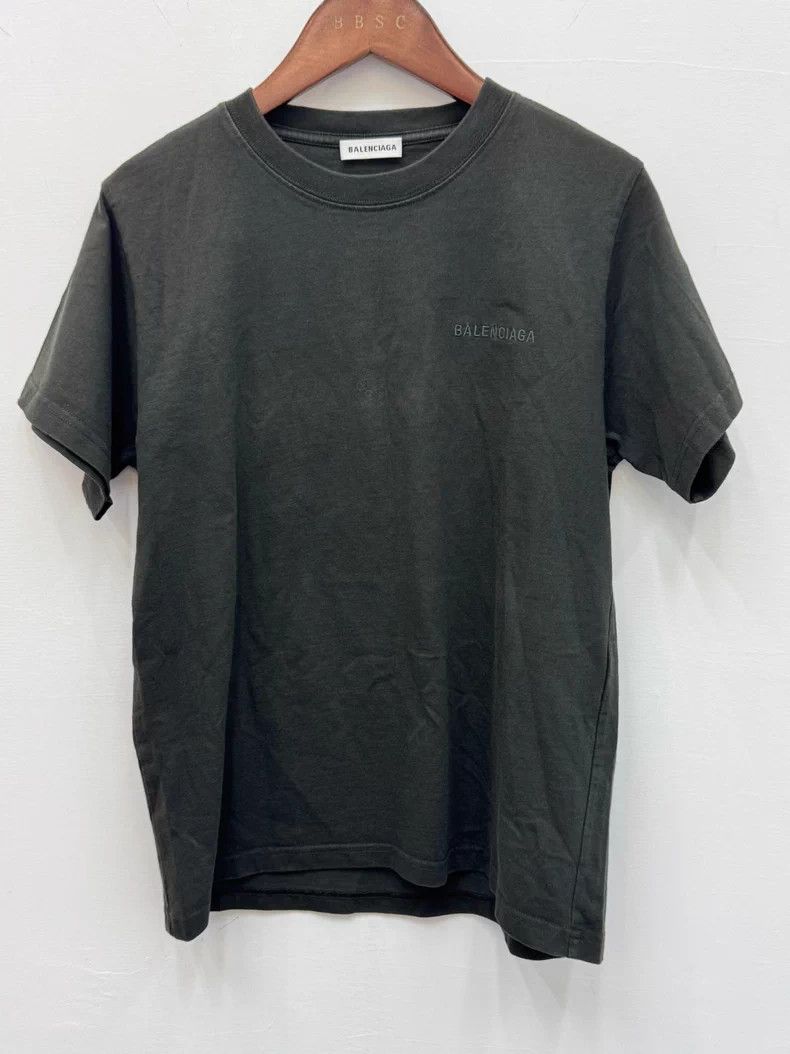 Balenciaga Balenciaga Double Embroidery Short Sleeve Tee - dmc Size US M / EU 48-50 / 2 - 1 Thumbnail
