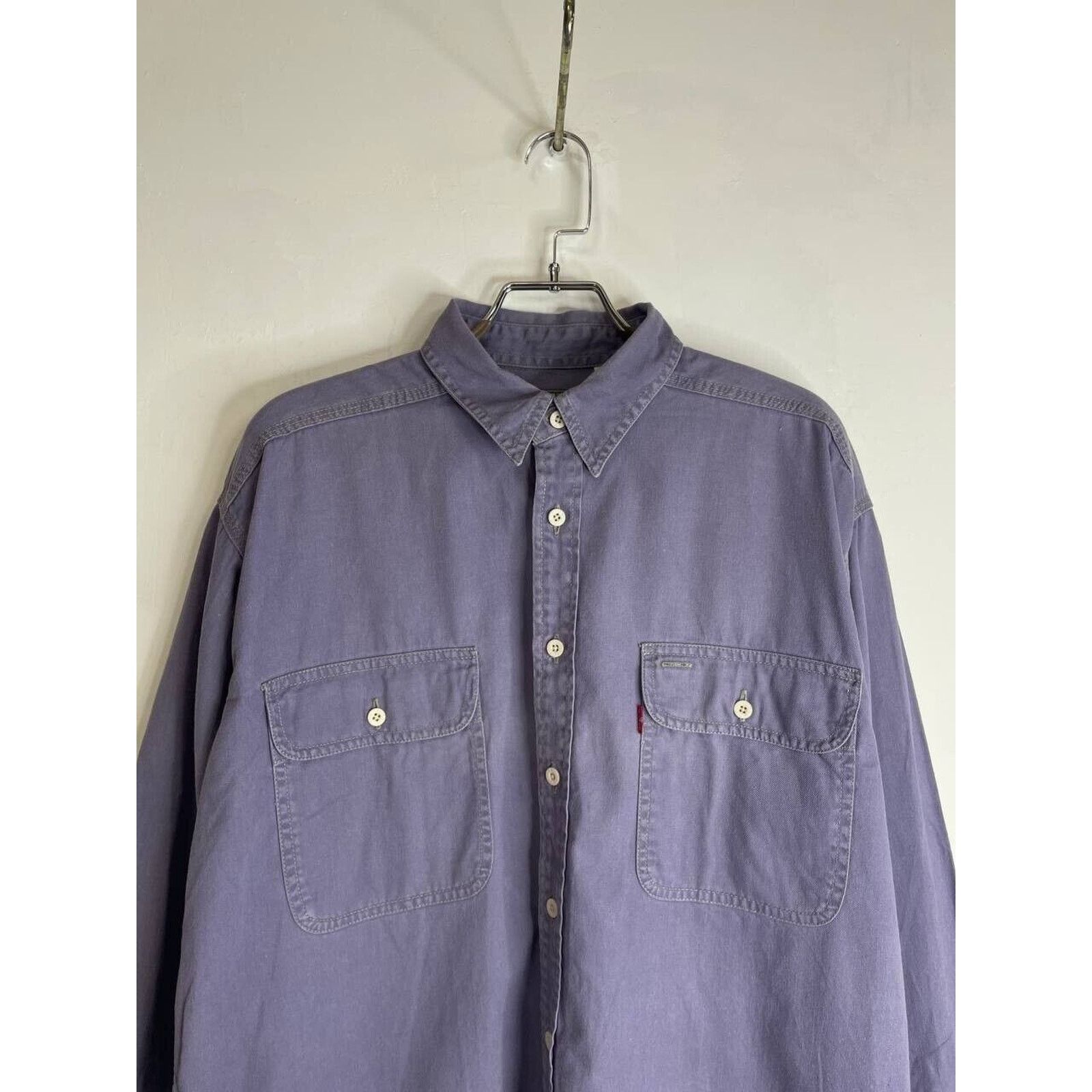Levi's × Vintage Vintage Levi’s Shirt Button-Up Faded Purple USA Made Size L Size US L / EU 52-54 / 3 - 3 Thumbnail