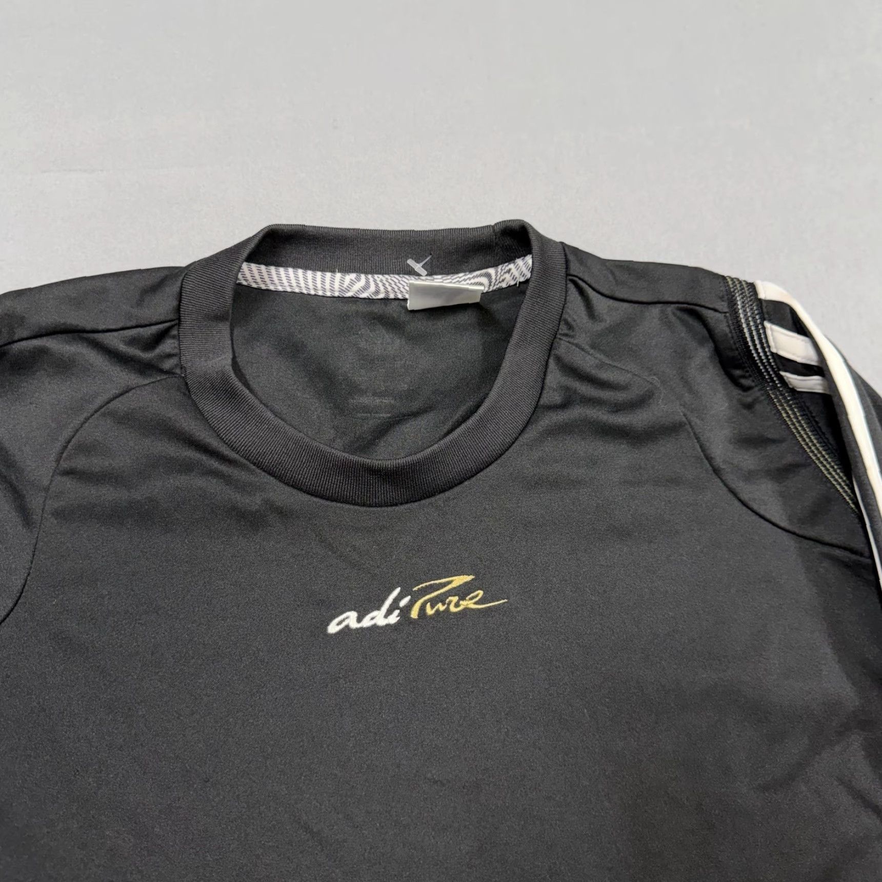 Adidas Adidas Shirt Mens Medium Black AdiPure Long Sleeve Soccer Jersey Performance Top Size US M / EU 48-50 / 2 - 3 Thumbnail