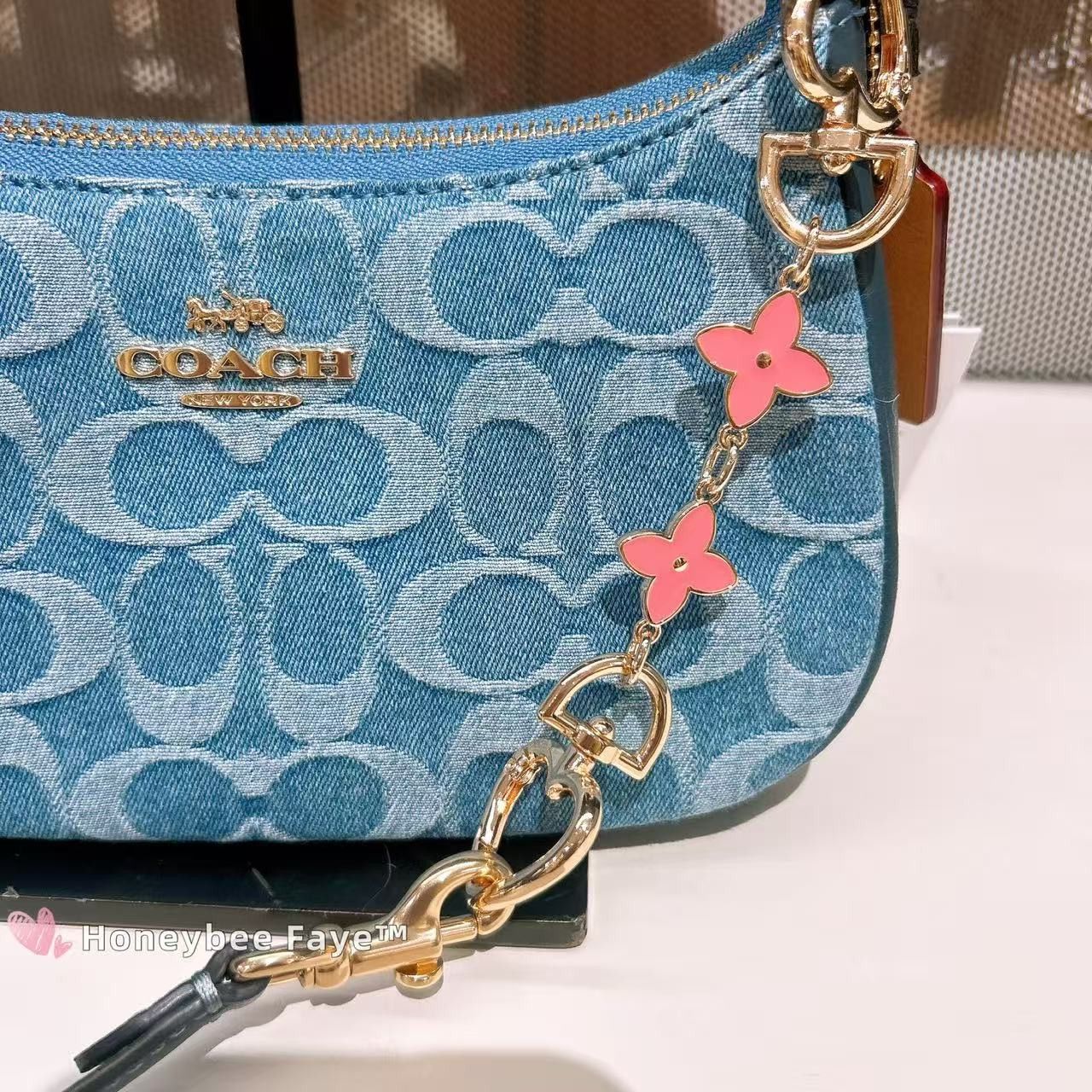 Coach Teri Mini Crossbody Bag In Signature Denim CDQ25 Size ONE SIZE - 4 Thumbnail