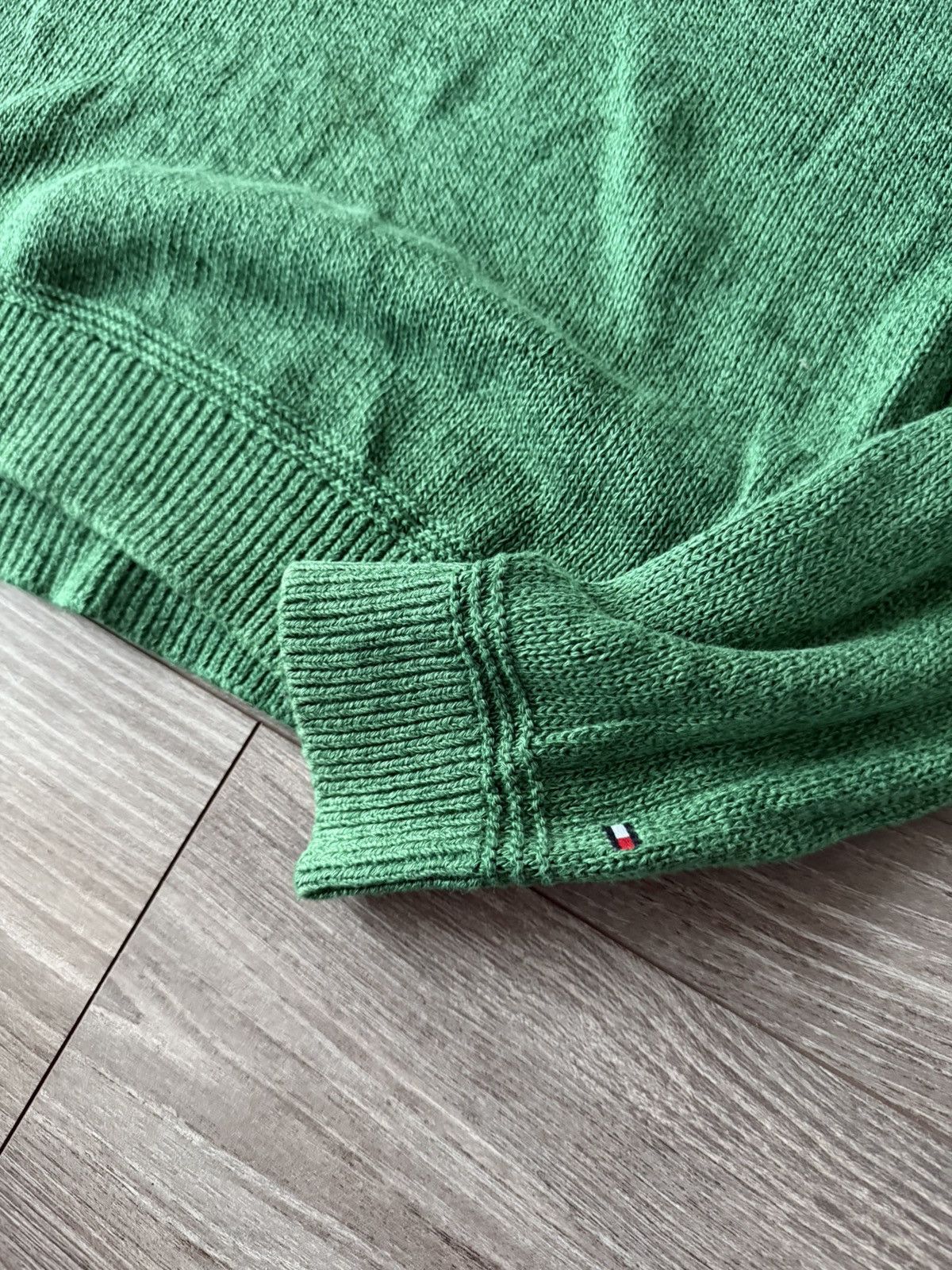 Tommy Hilfiger Tommy Hilfiger Linen Cotton Green Mens Sweater Size US M / EU 48-50 / 2 - 7 Thumbnail