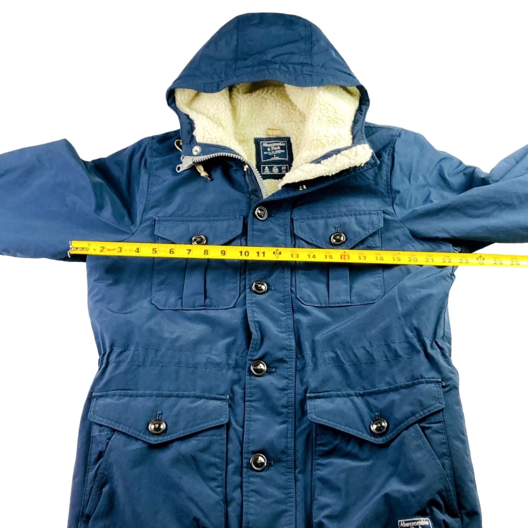 Abercrombie & Fitch Abercrombie & Fitch Hooded Parka Jacket Navy XS Small? Size S / US 4 / IT 40 - 5 Thumbnail